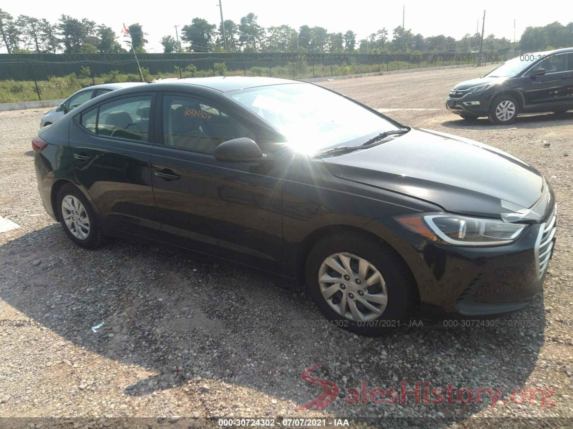 KMHD74LF8HU161846 2017 HYUNDAI ELANTRA