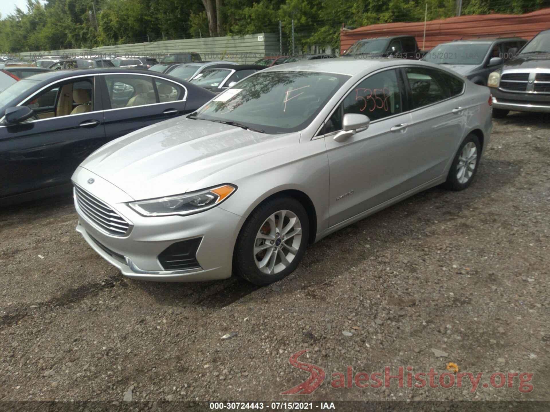 3FA6P0MU0KR139508 2019 FORD FUSION HYBRID