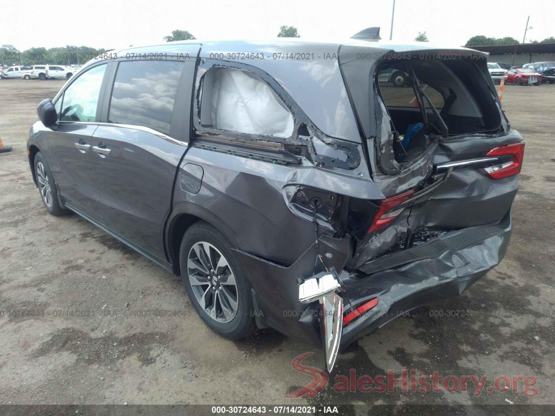 5FNRL6H75NB007201 2022 HONDA ODYSSEY