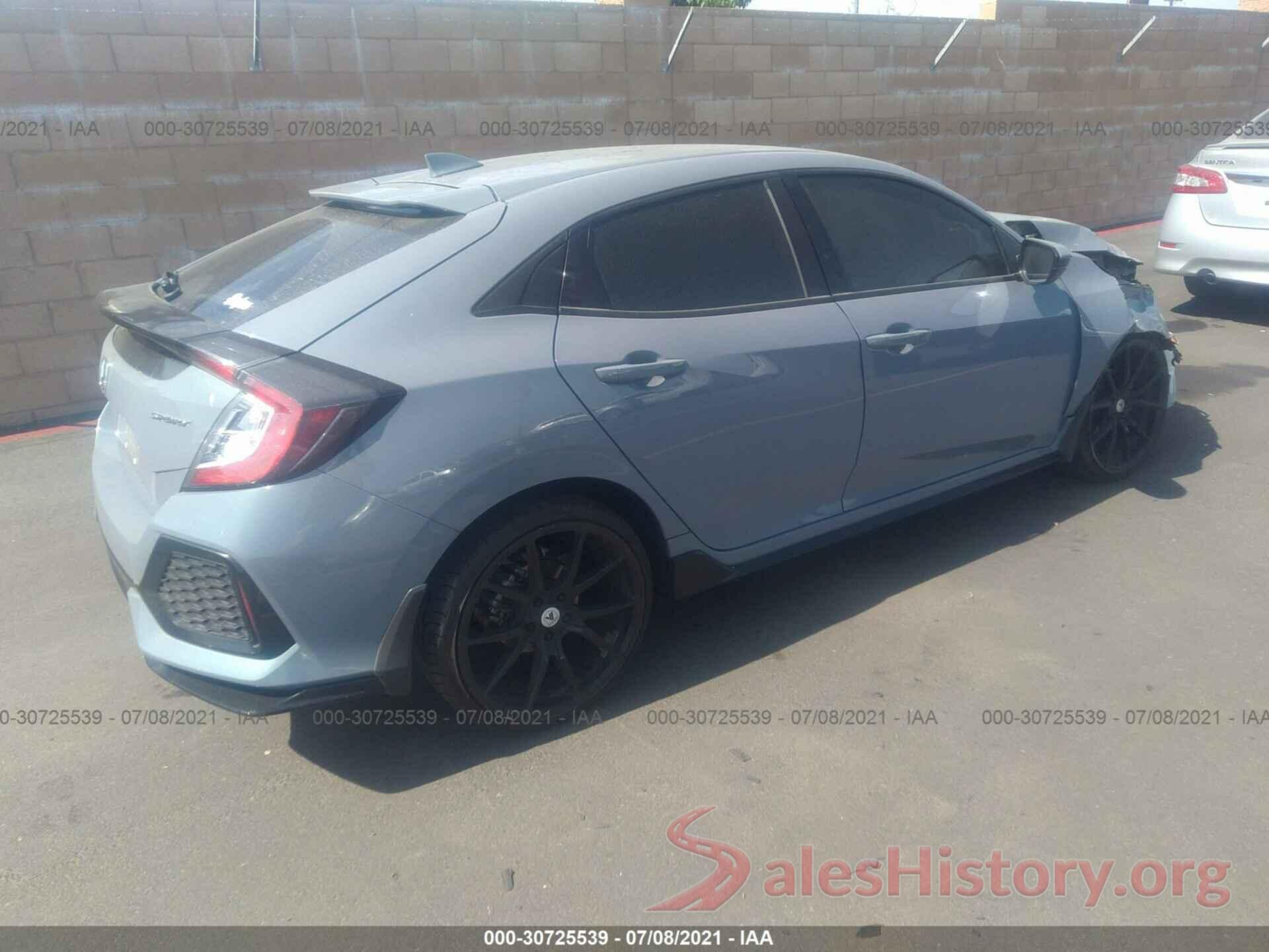 SHHFK7H47KU419227 2019 HONDA CIVIC HATCHBACK