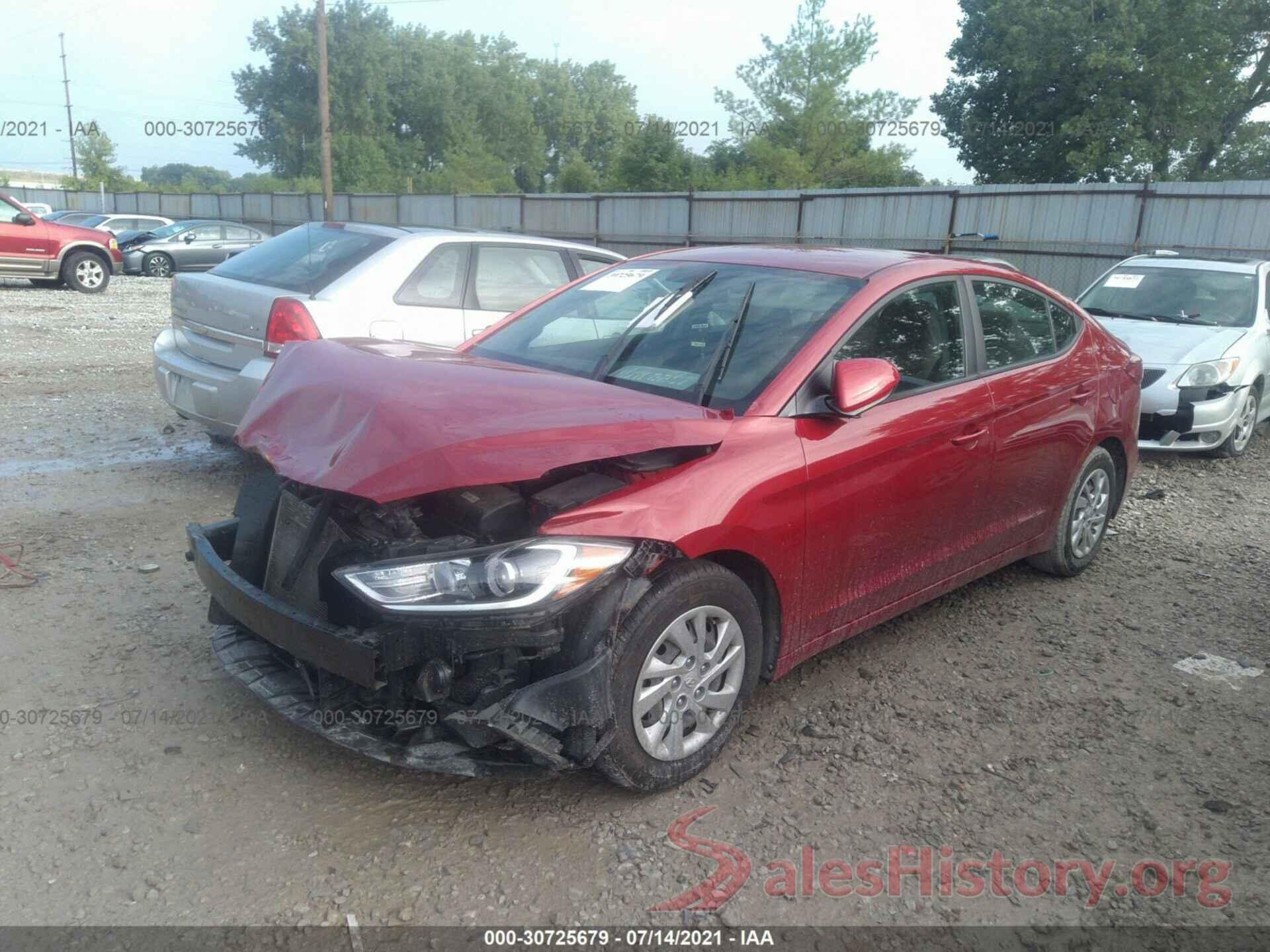 KMHD74LF0HU391820 2017 HYUNDAI ELANTRA