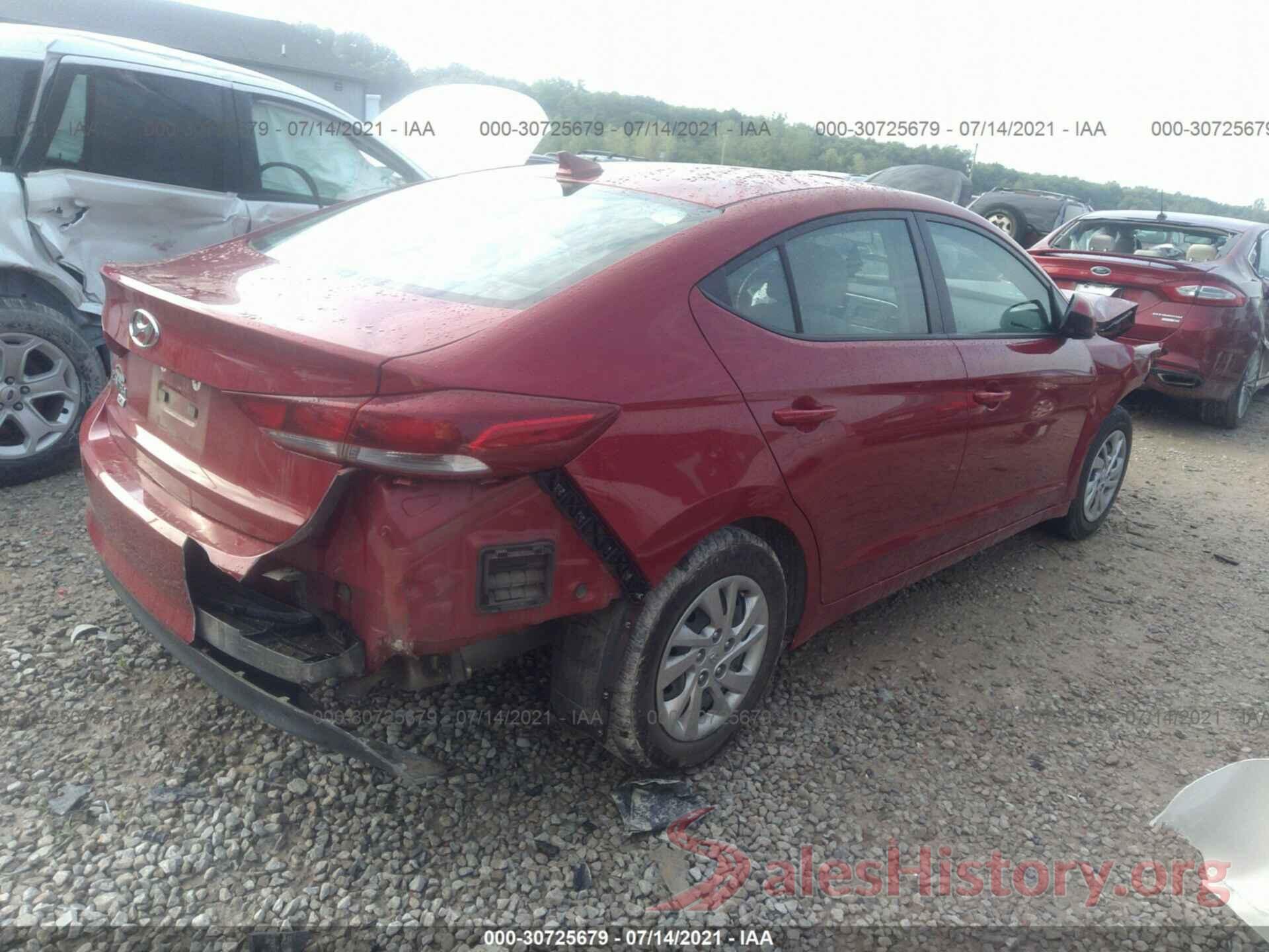 KMHD74LF0HU391820 2017 HYUNDAI ELANTRA