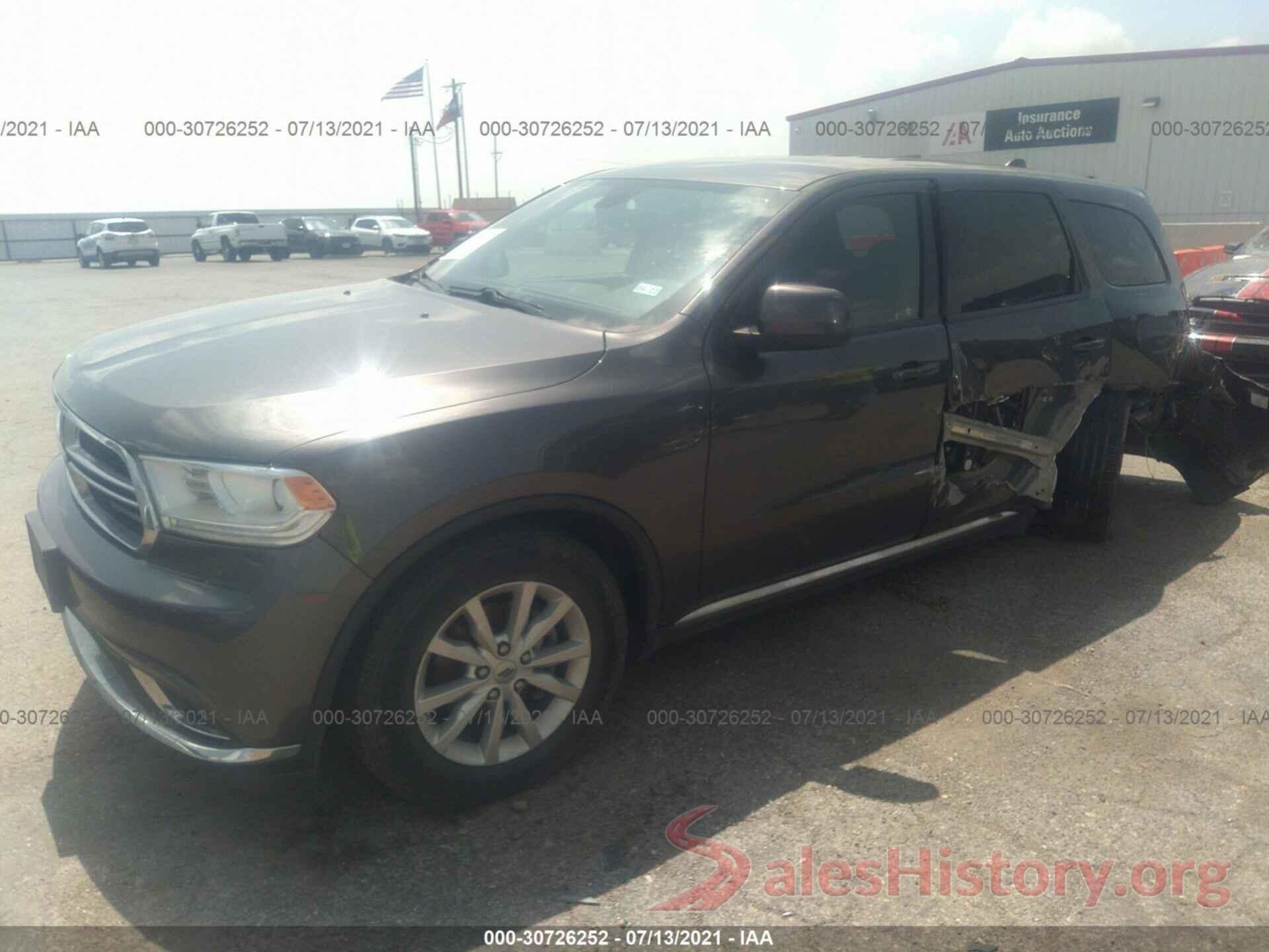 1C4RDJAG6KC573192 2019 DODGE DURANGO