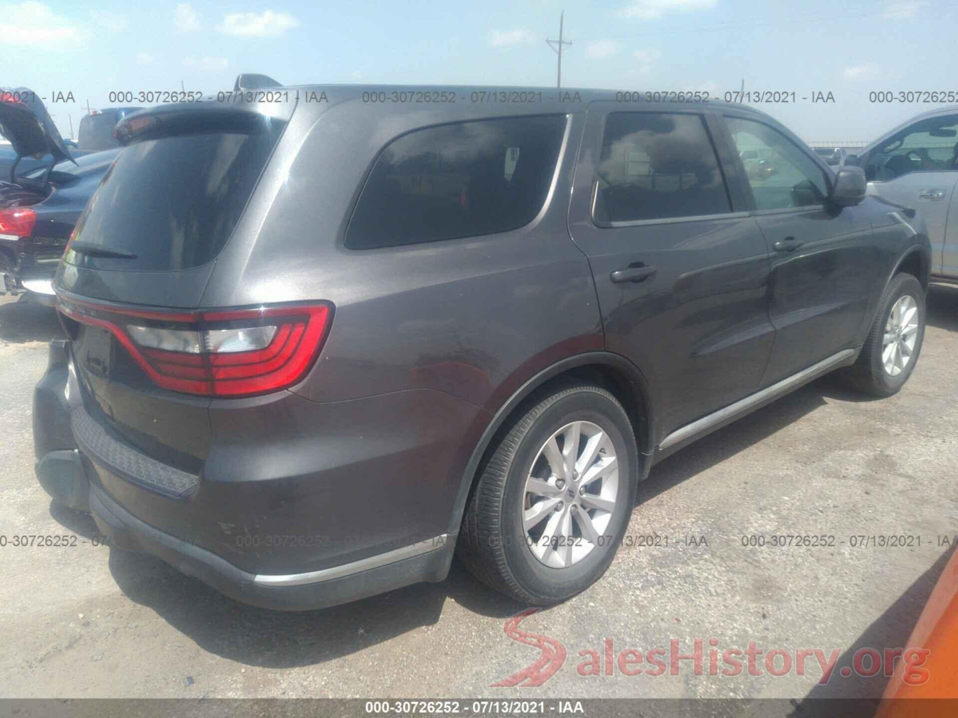 1C4RDJAG6KC573192 2019 DODGE DURANGO