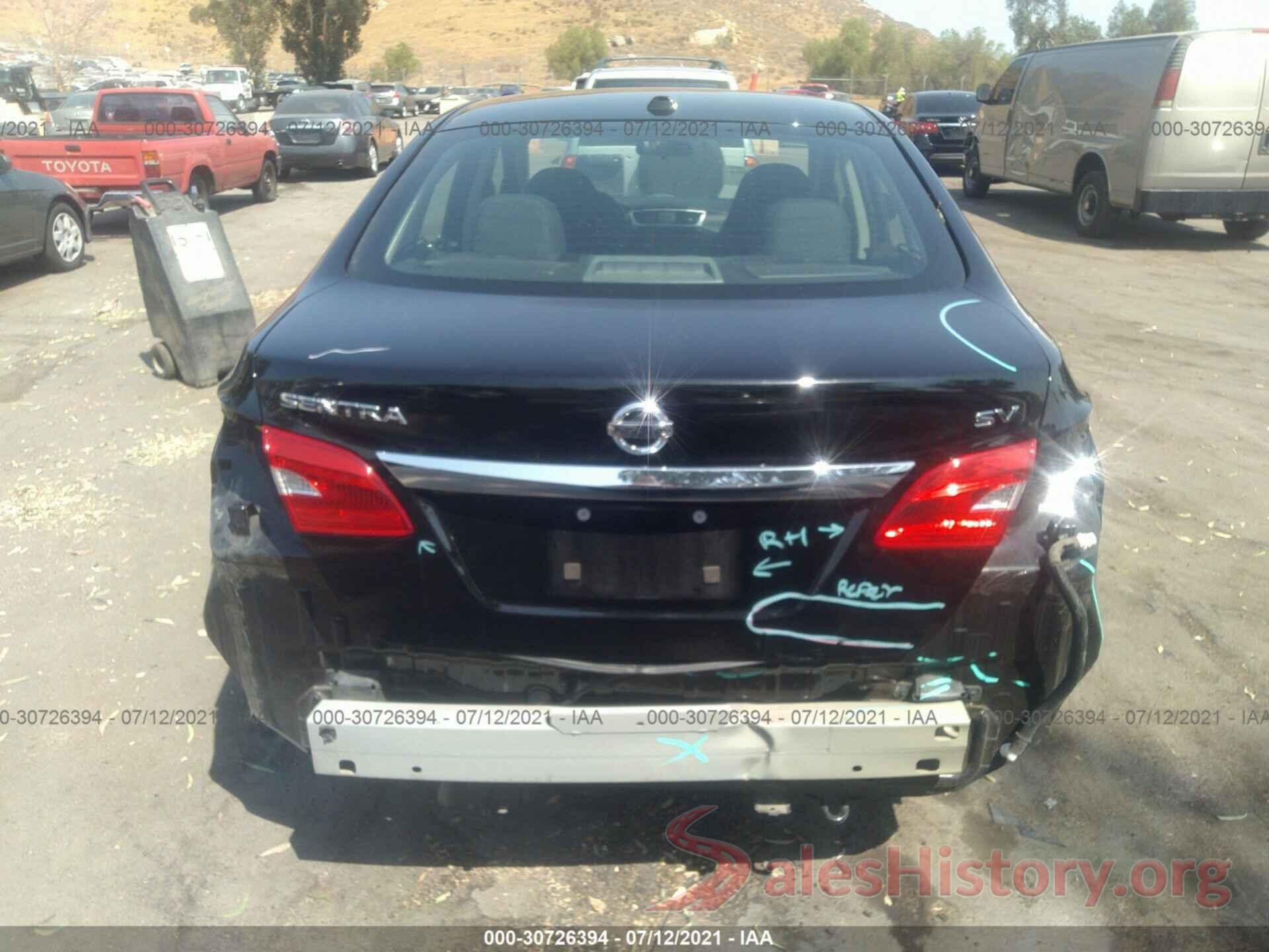 3N1AB7AP0KL625252 2019 NISSAN SENTRA