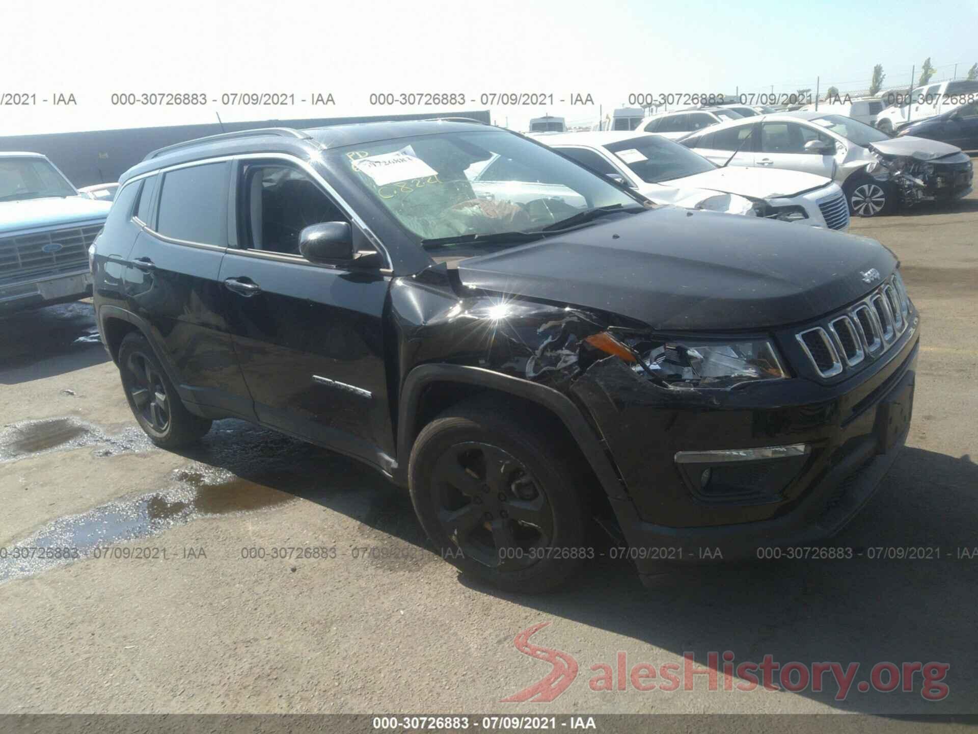 3C4NJCBB2LT205619 2020 JEEP COMPASS