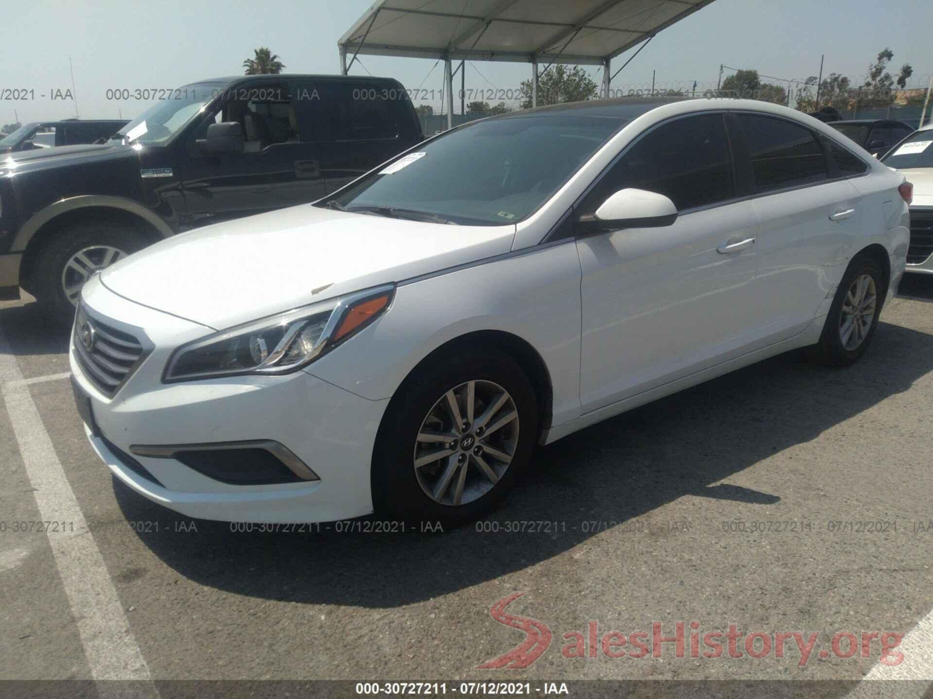 5NPE24AFXHH458301 2016 HYUNDAI SONATA