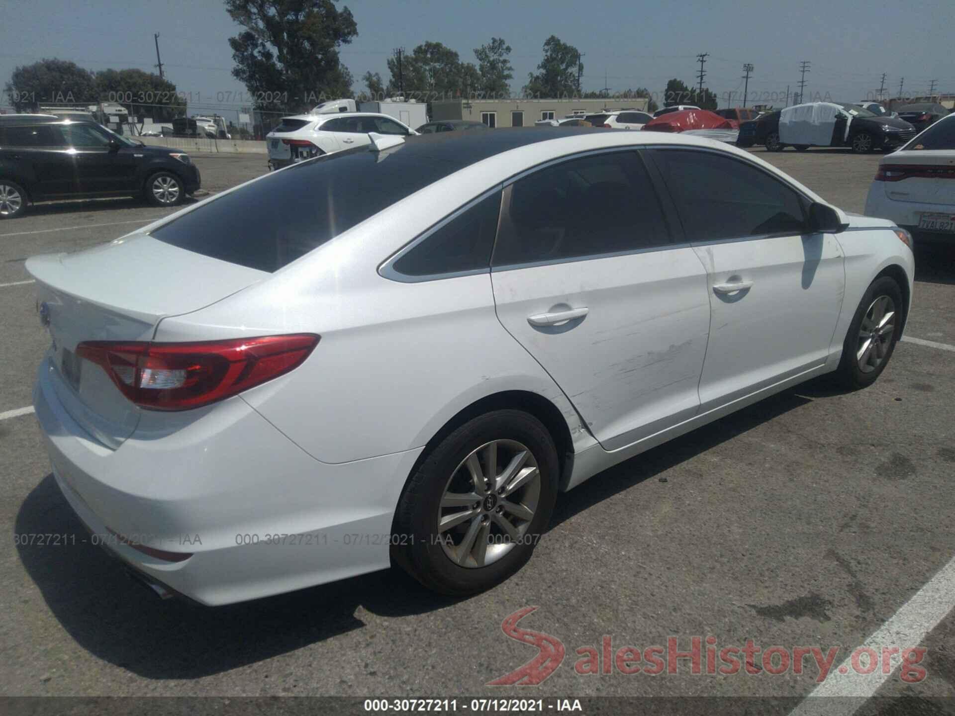 5NPE24AFXHH458301 2016 HYUNDAI SONATA