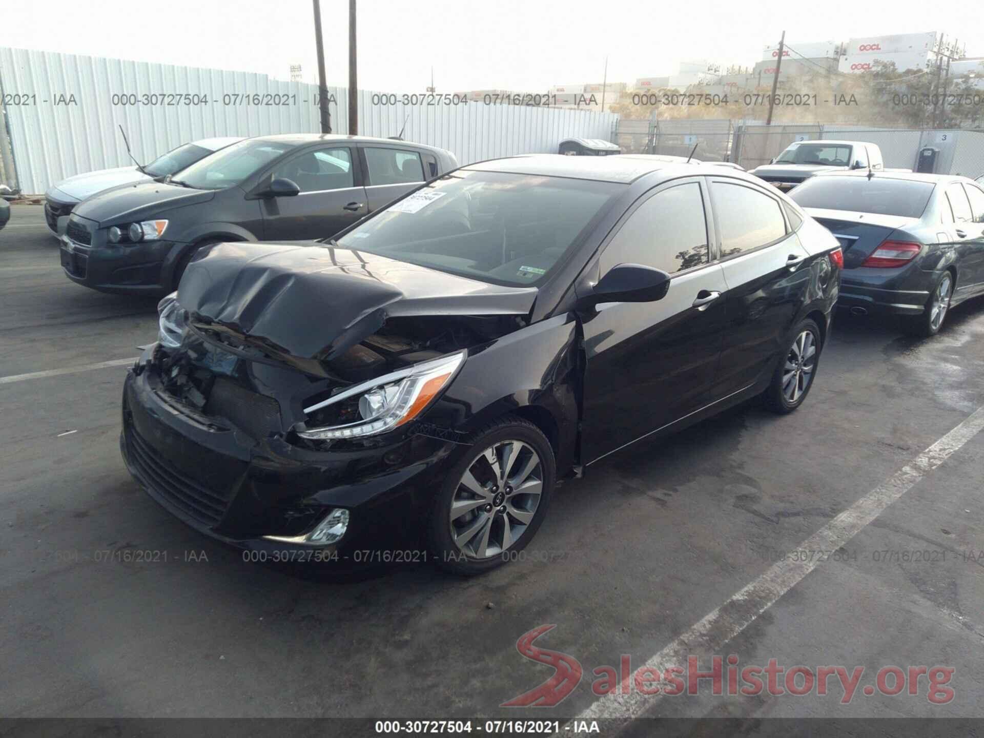 KMHCU4AE1GU067319 2016 HYUNDAI ACCENT