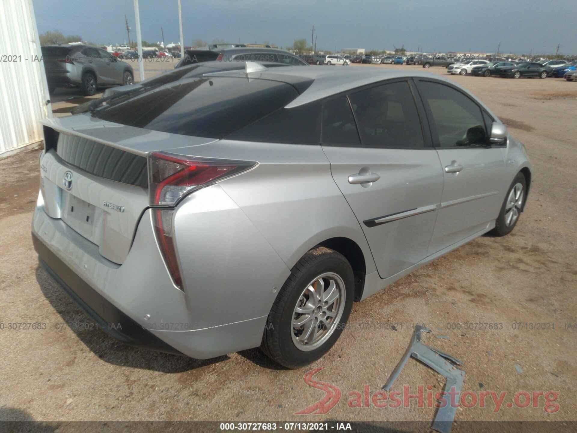 JTDKBRFU9J3059257 2018 TOYOTA PRIUS