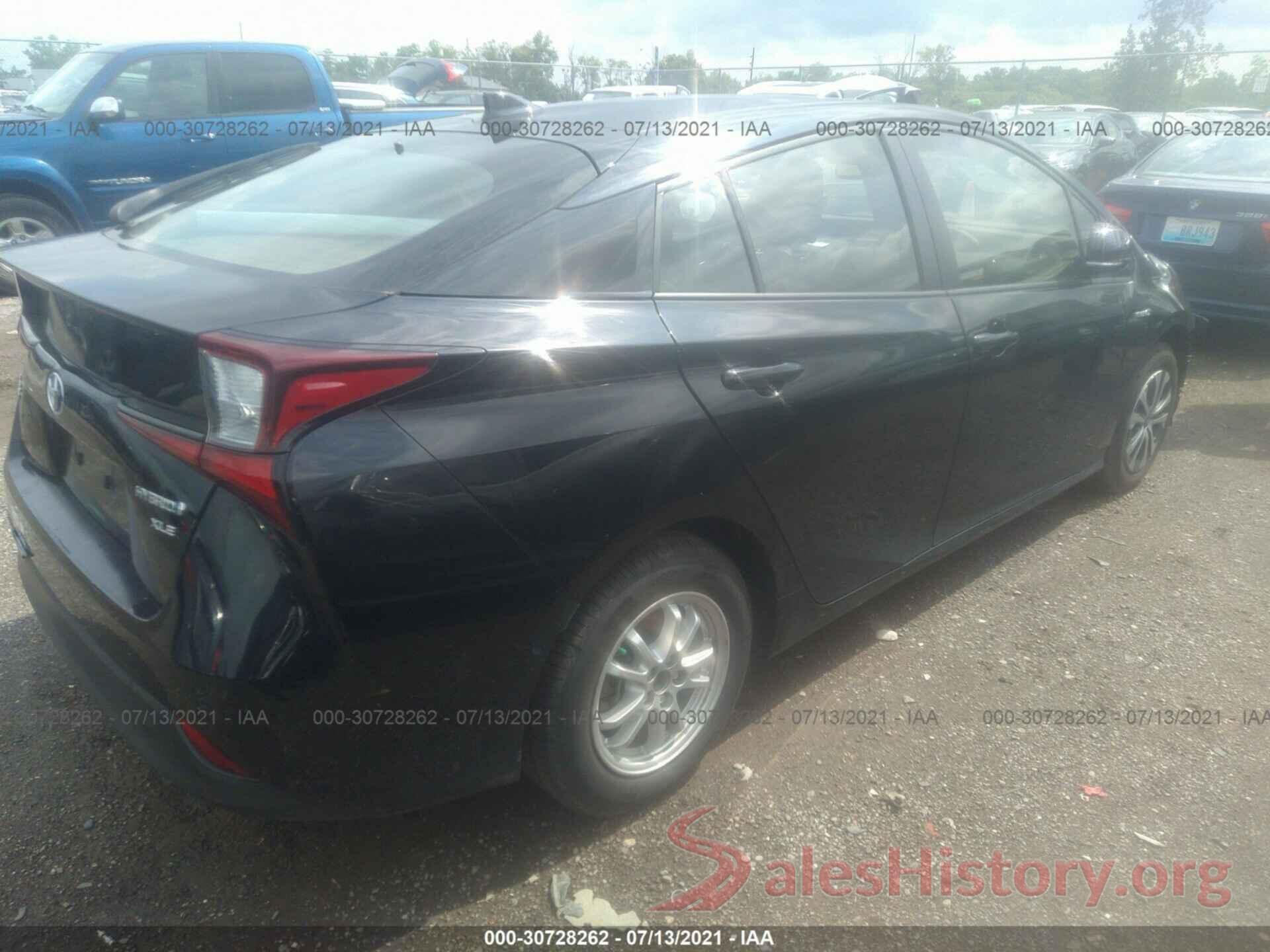 JTDL9RFU9K3000789 2019 TOYOTA PRIUS