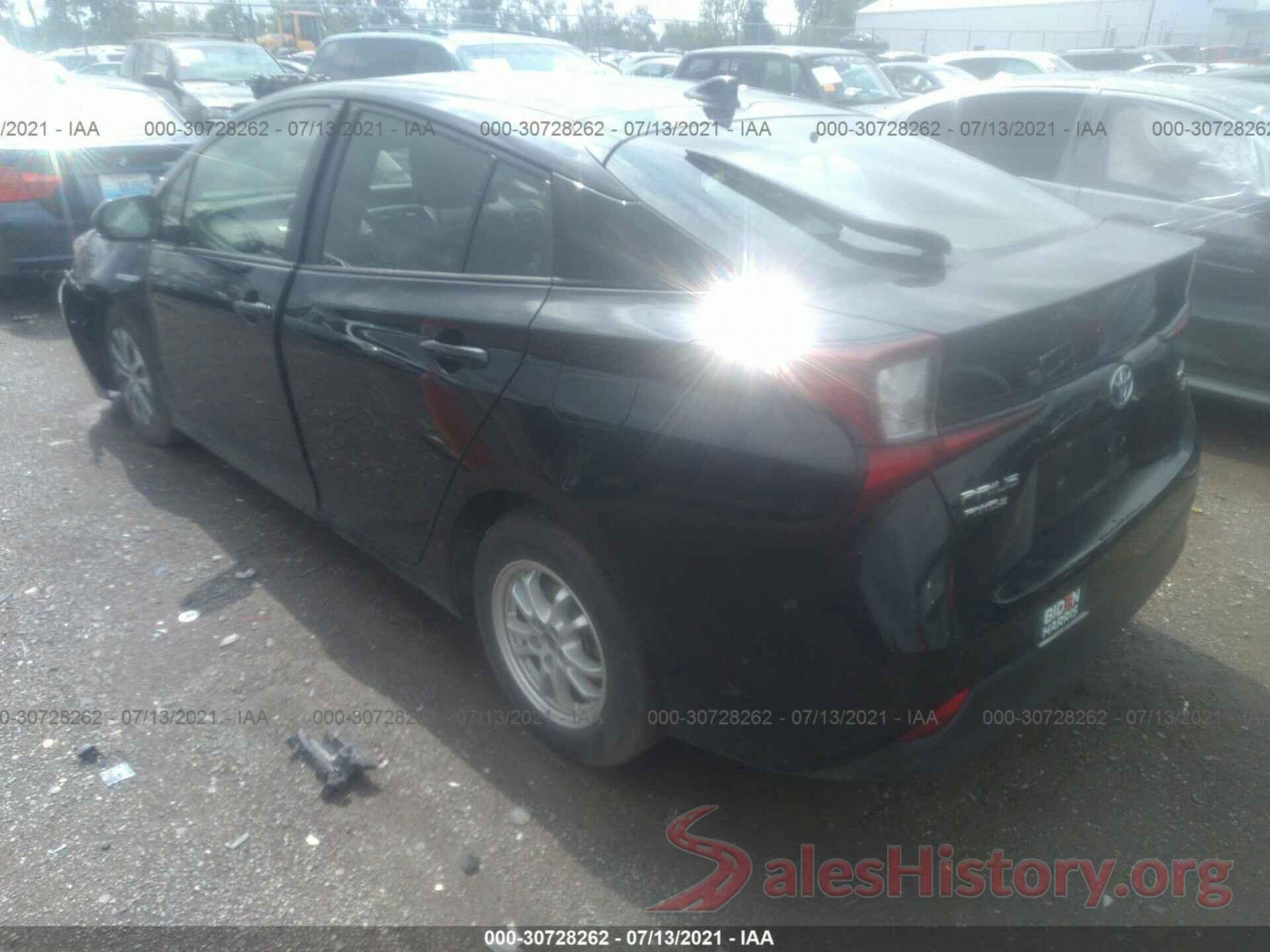 JTDL9RFU9K3000789 2019 TOYOTA PRIUS