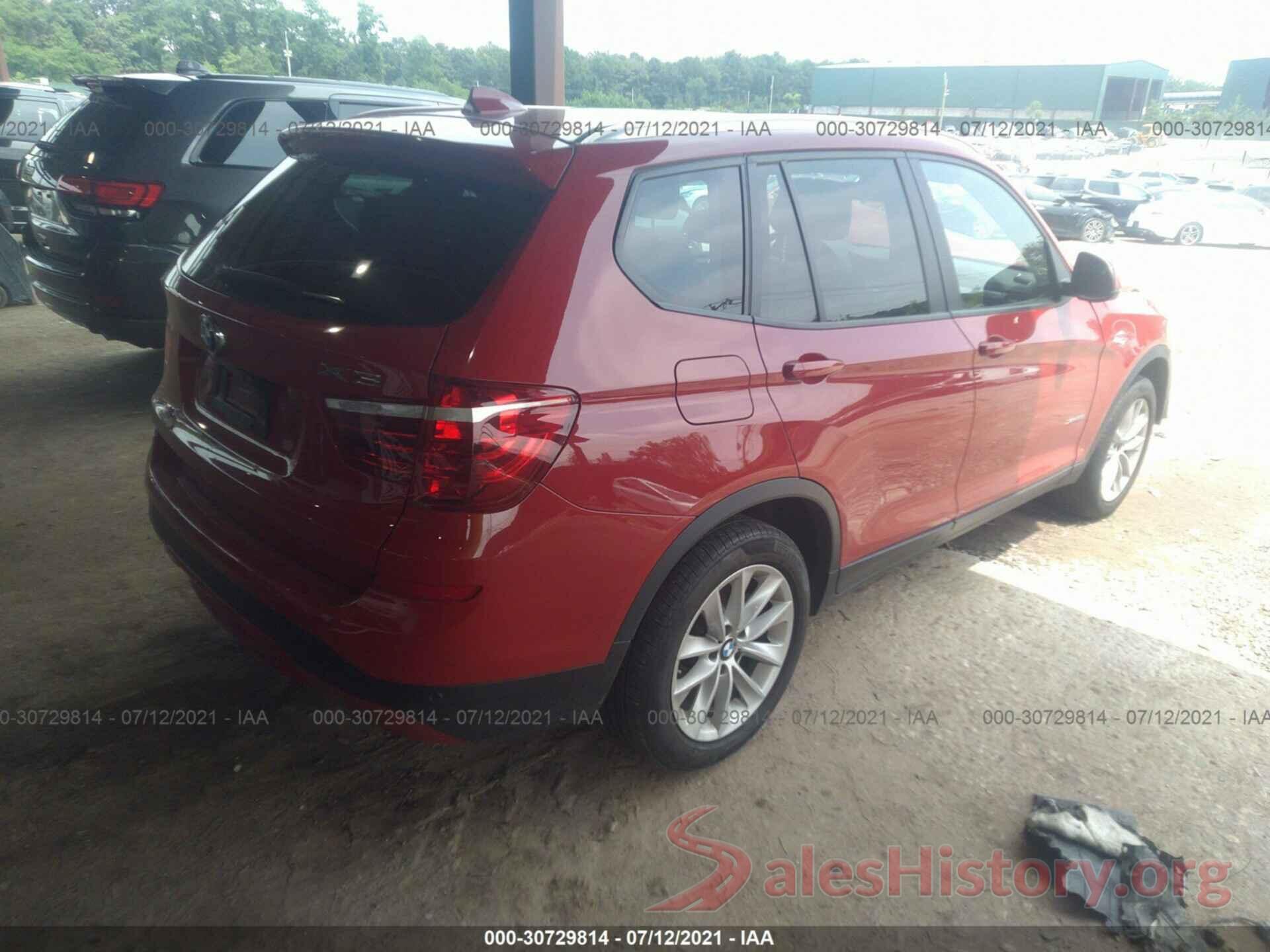 5UXWX9C5XH0T01161 2017 BMW X3