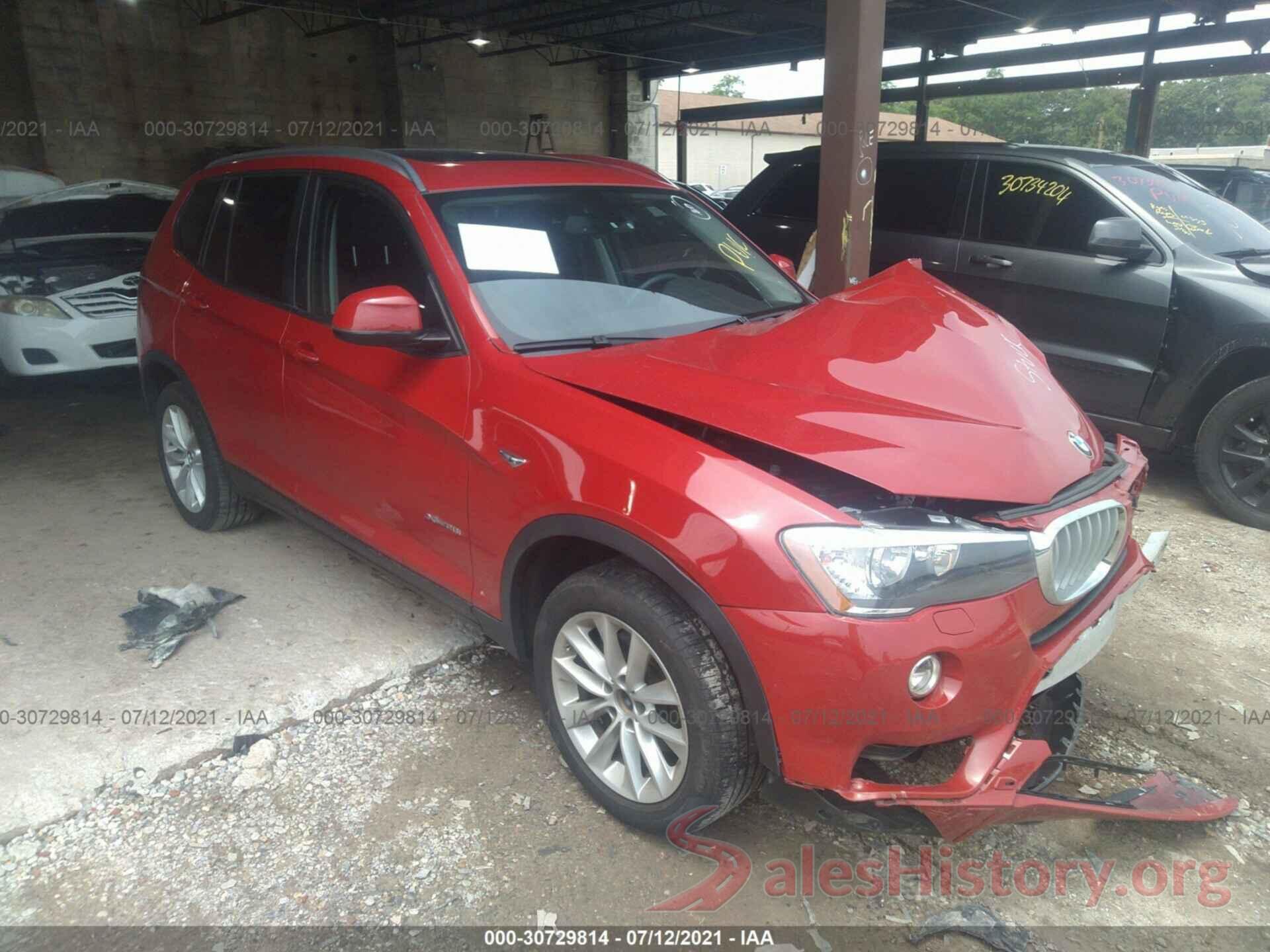 5UXWX9C5XH0T01161 2017 BMW X3