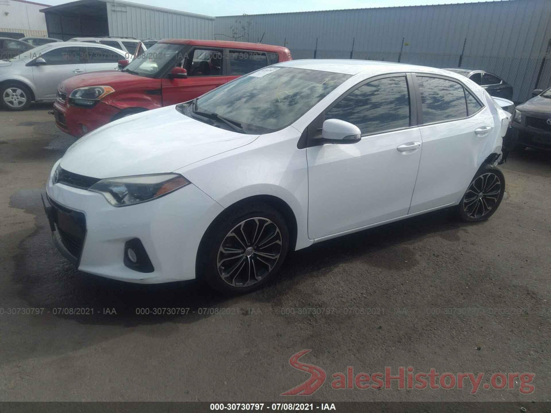 5YFBURHE4GP451563 2016 TOYOTA COROLLA