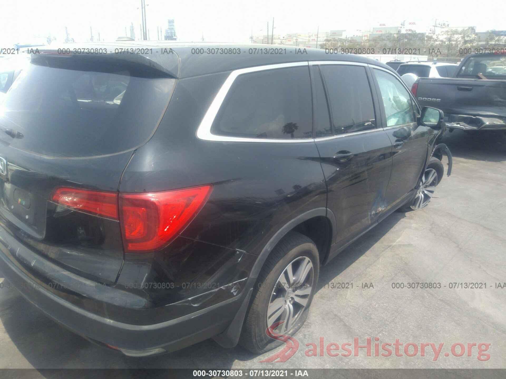 5FNYF5H54HB016455 2017 HONDA PILOT