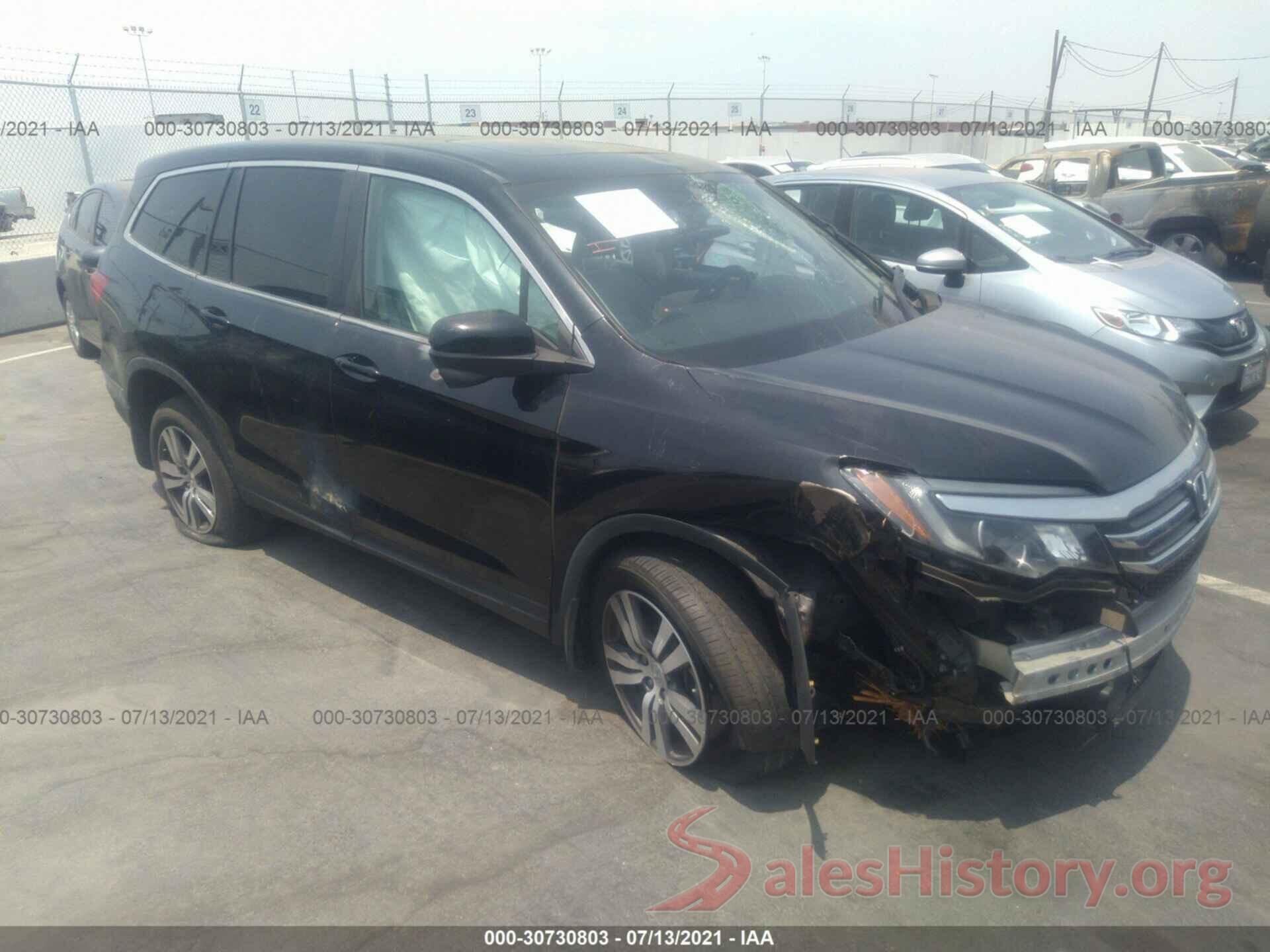 5FNYF5H54HB016455 2017 HONDA PILOT