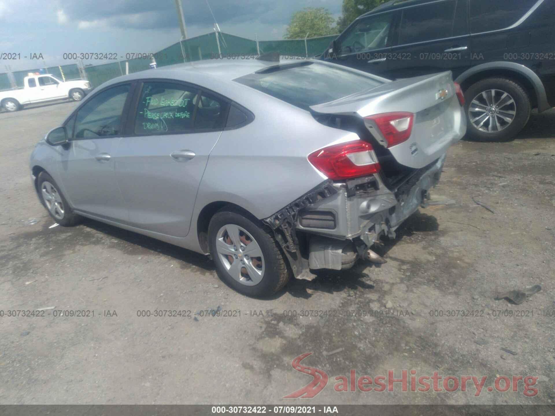 1G1BC5SMXG7289427 2016 CHEVROLET CRUZE