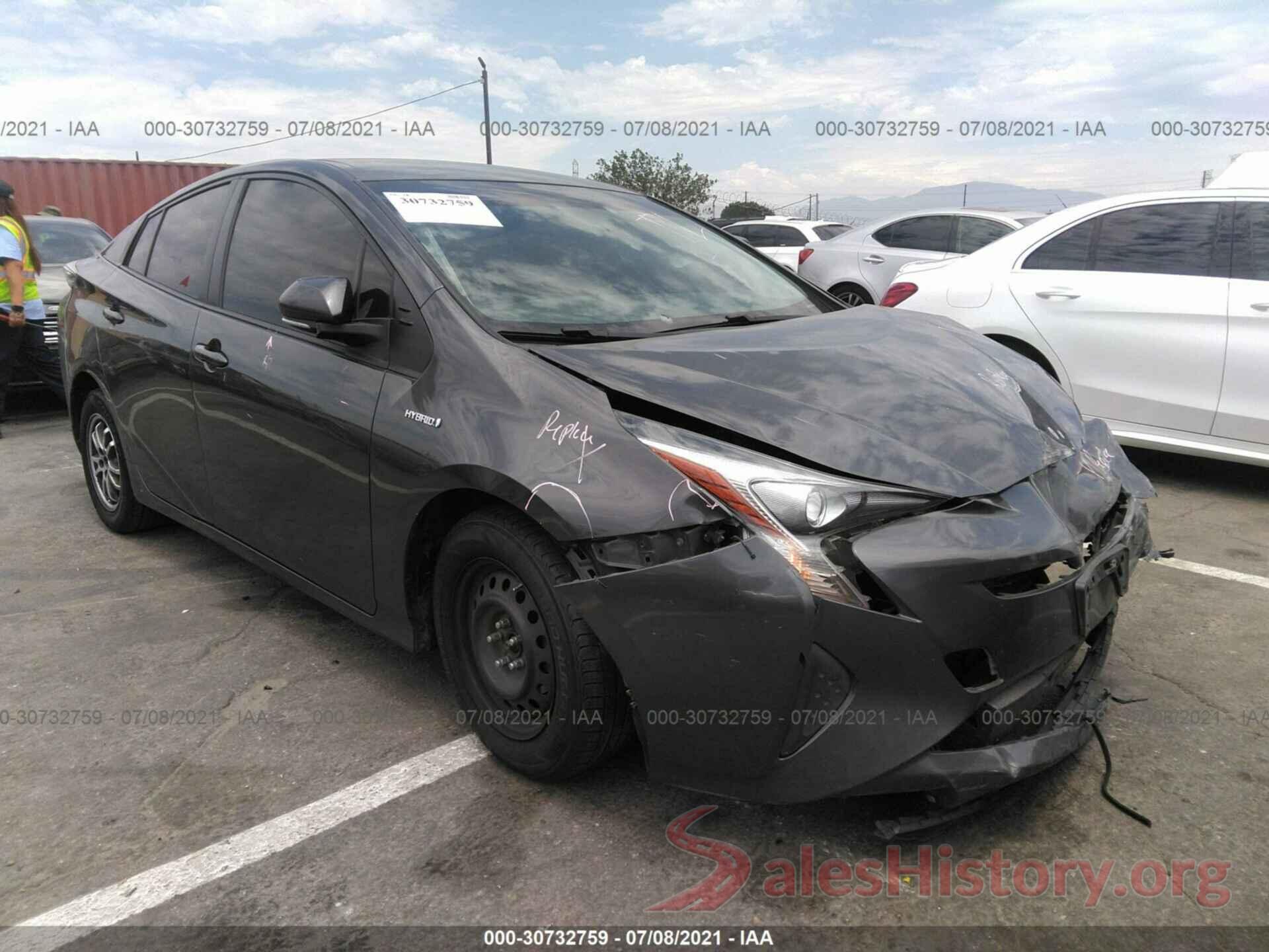 JTDKBRFU1G3021949 2016 TOYOTA PRIUS