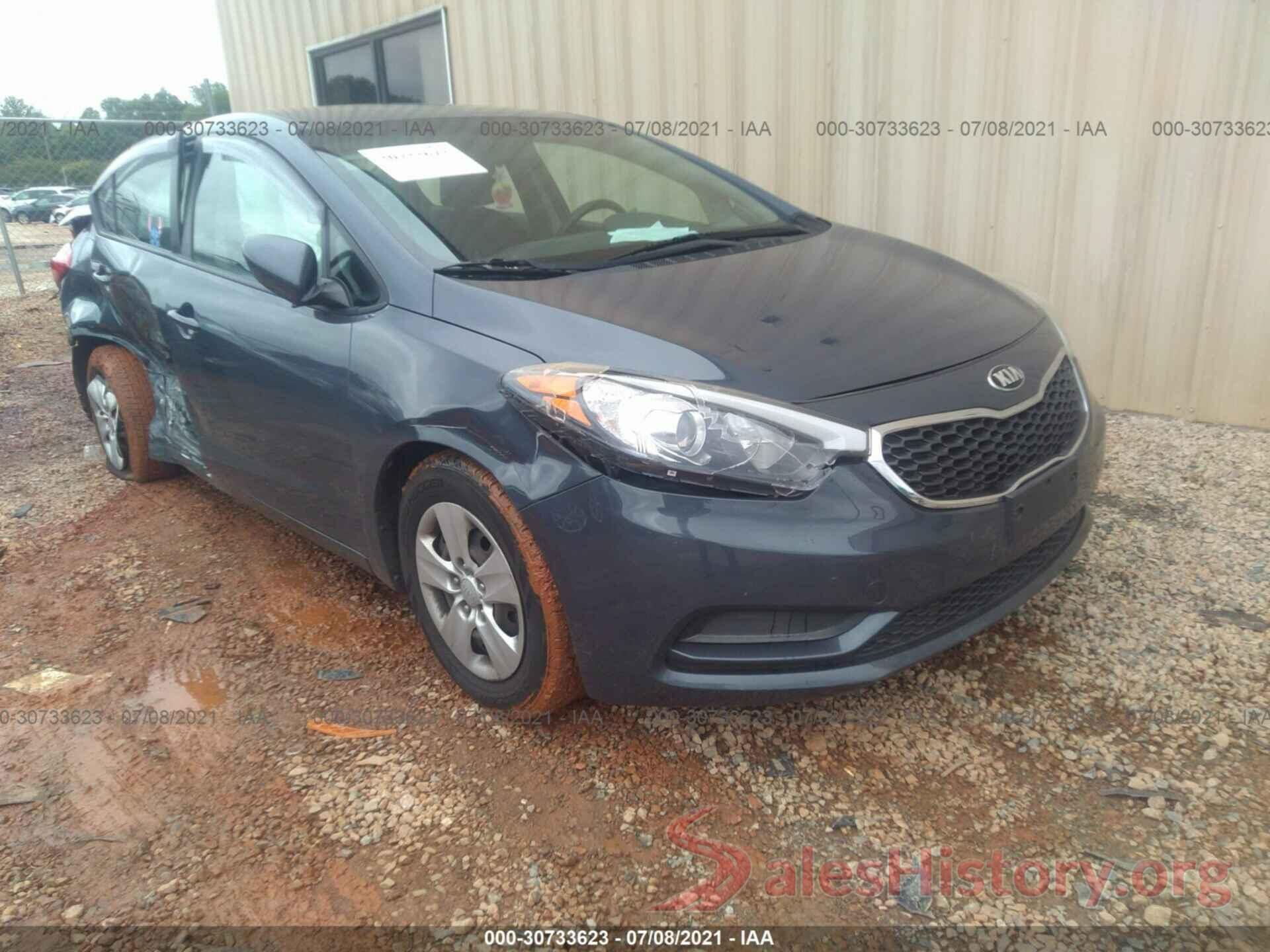 KNAFK4A61G5457540 2016 KIA FORTE