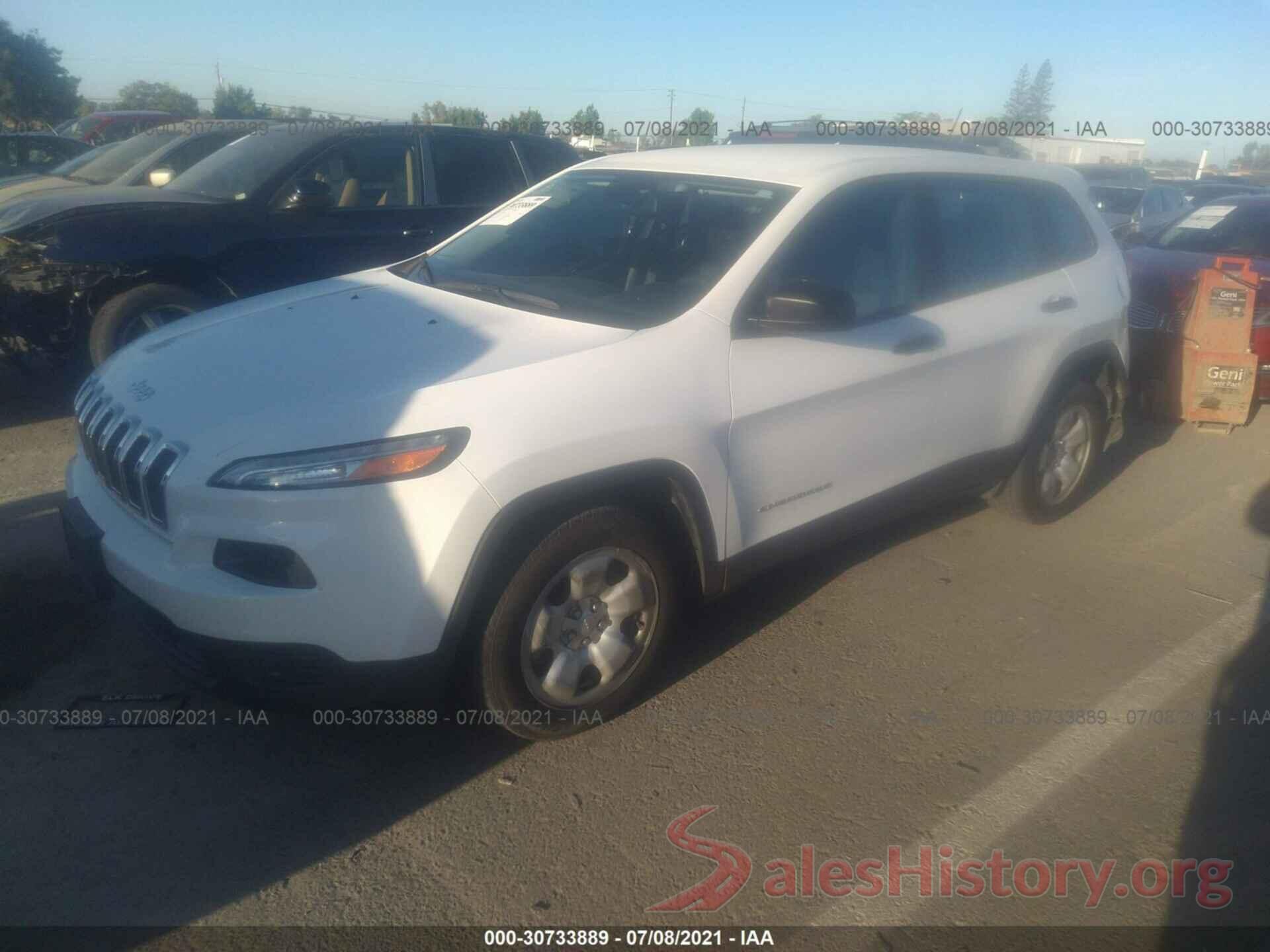 1C4PJLAB9GW282160 2016 JEEP CHEROKEE