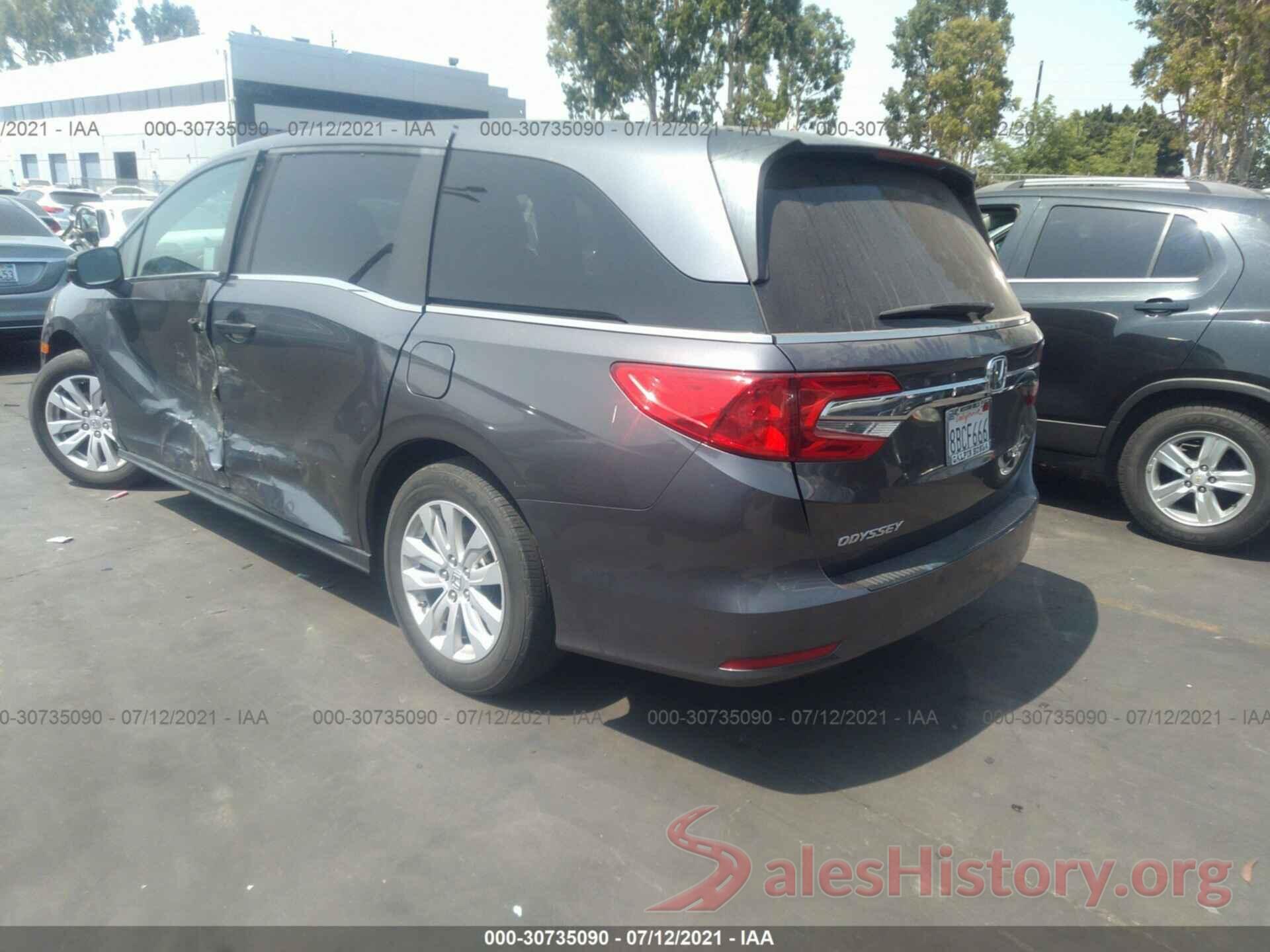 5FNRL6H25JB022215 2018 HONDA ODYSSEY