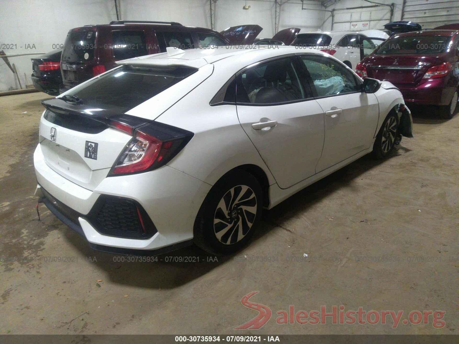 SHHFK7H27HU407084 2017 HONDA CIVIC HATCHBACK