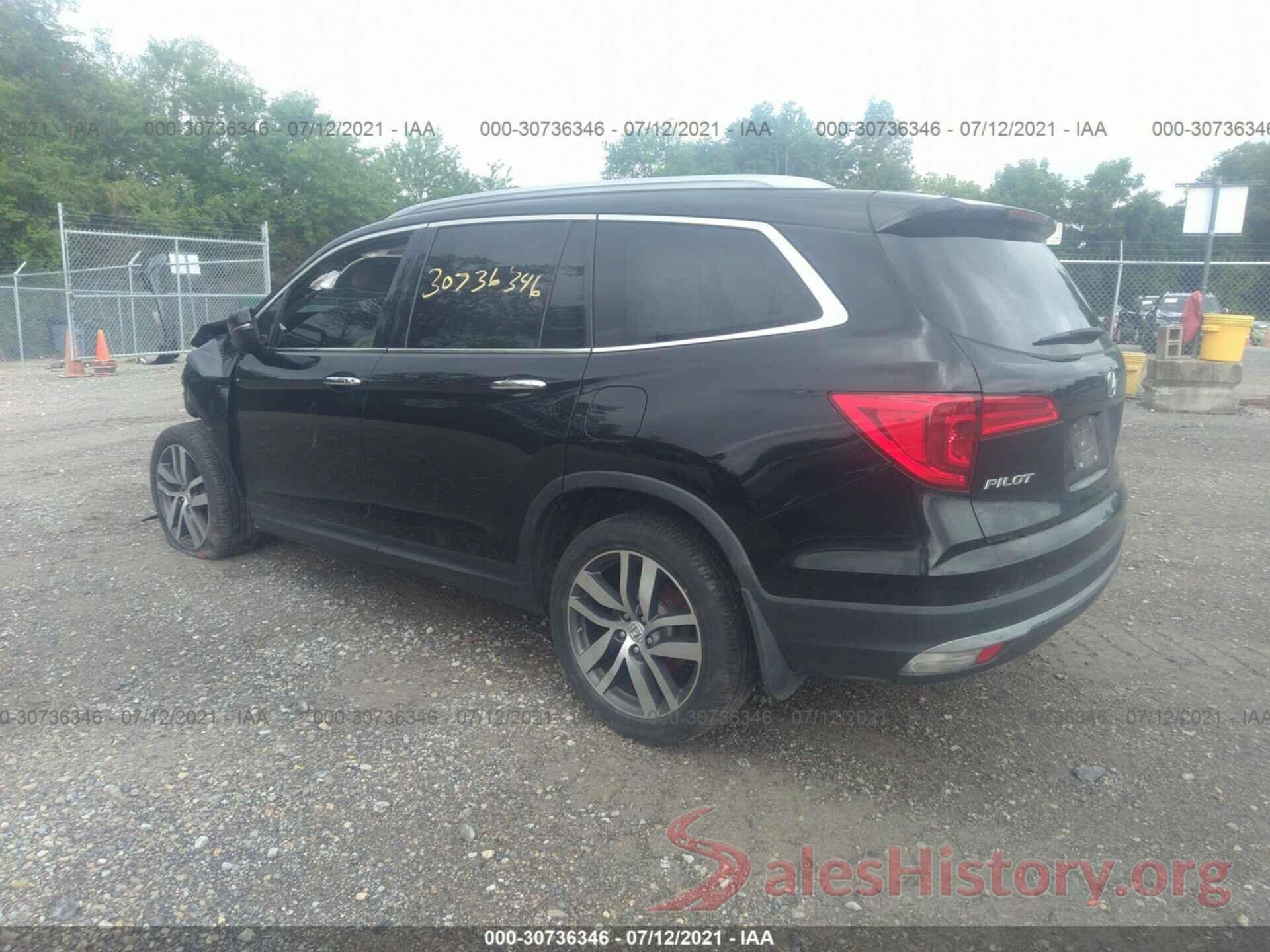 5FNYF6H08HB019188 2017 HONDA PILOT