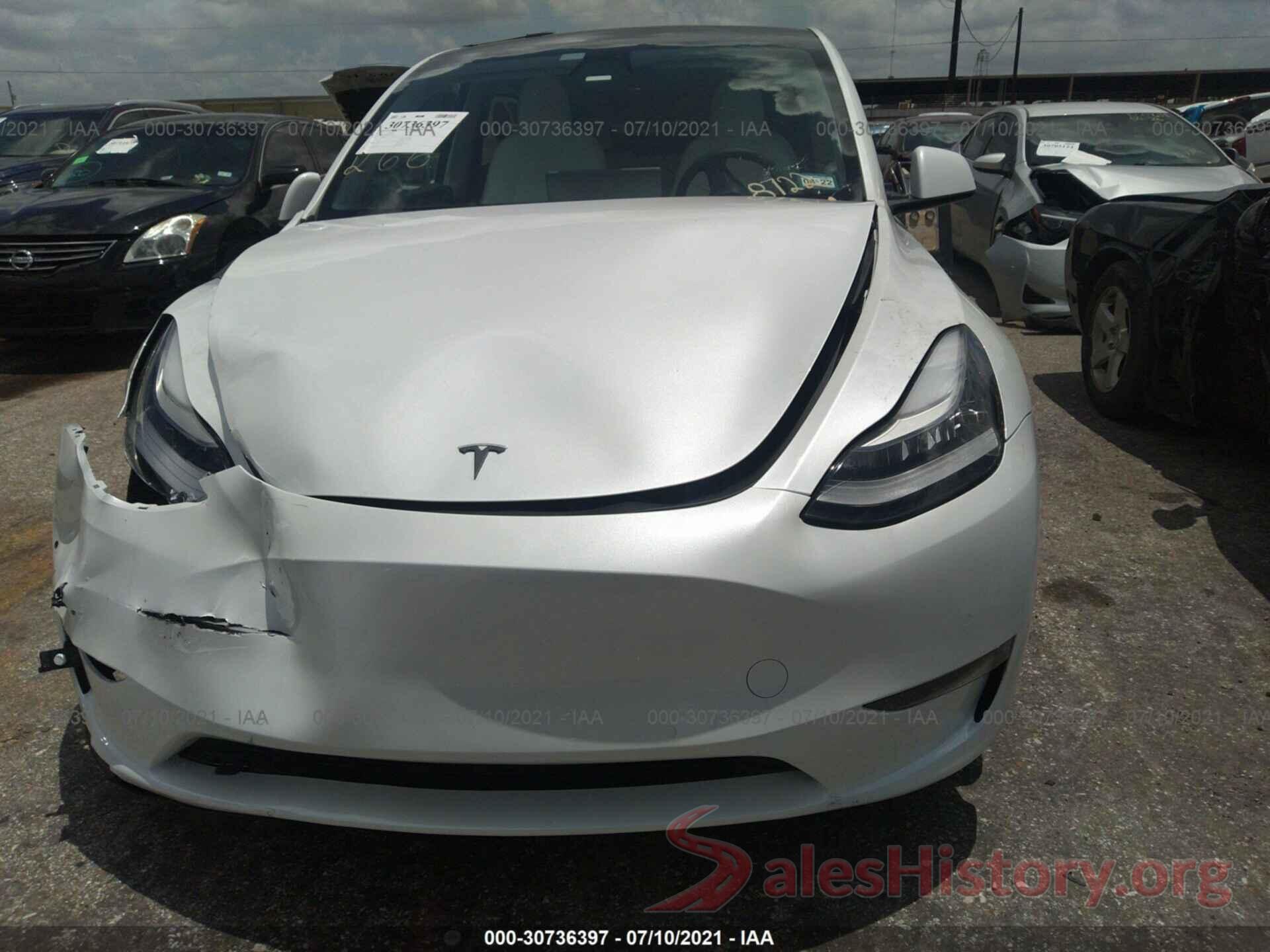 5YJYGDEE4MF108722 2021 TESLA MODEL Y