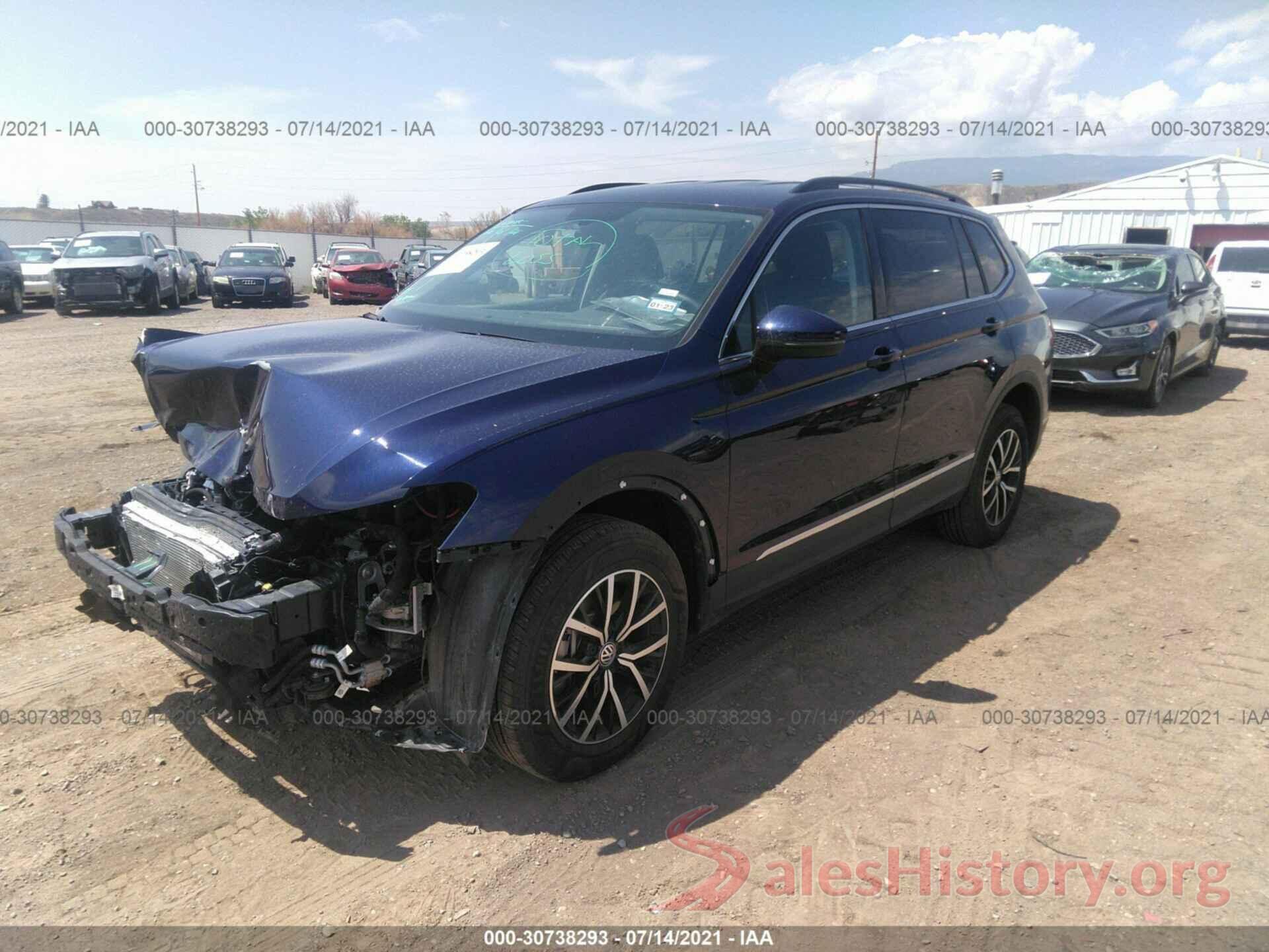 3VV2B7AX2MM061913 2021 VOLKSWAGEN TIGUAN