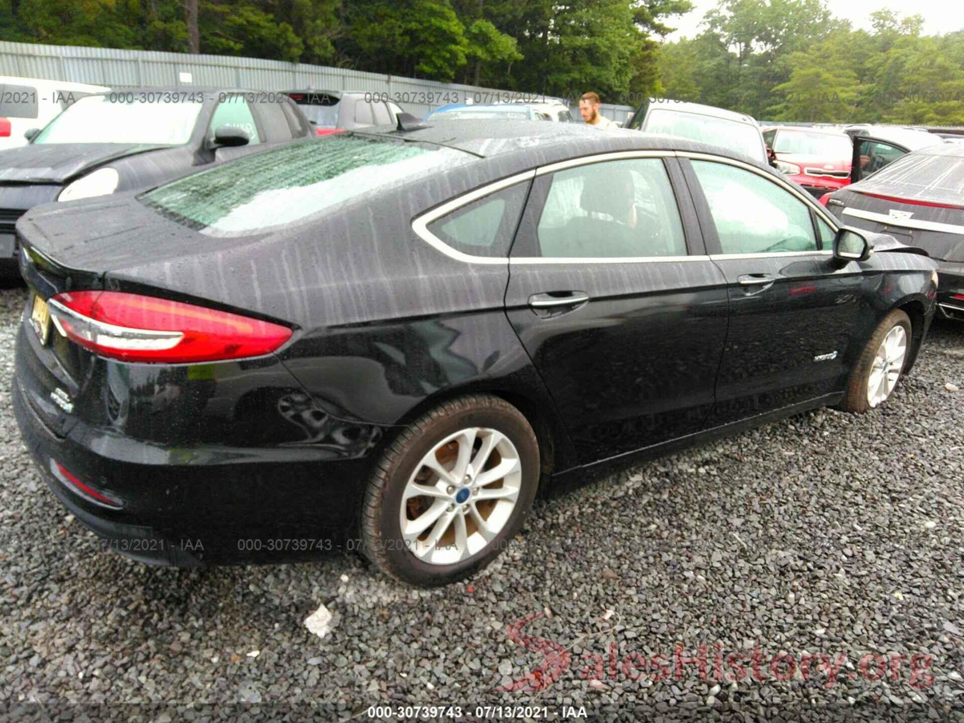 3FA6P0MU6KR254355 2019 FORD FUSION HYBRID