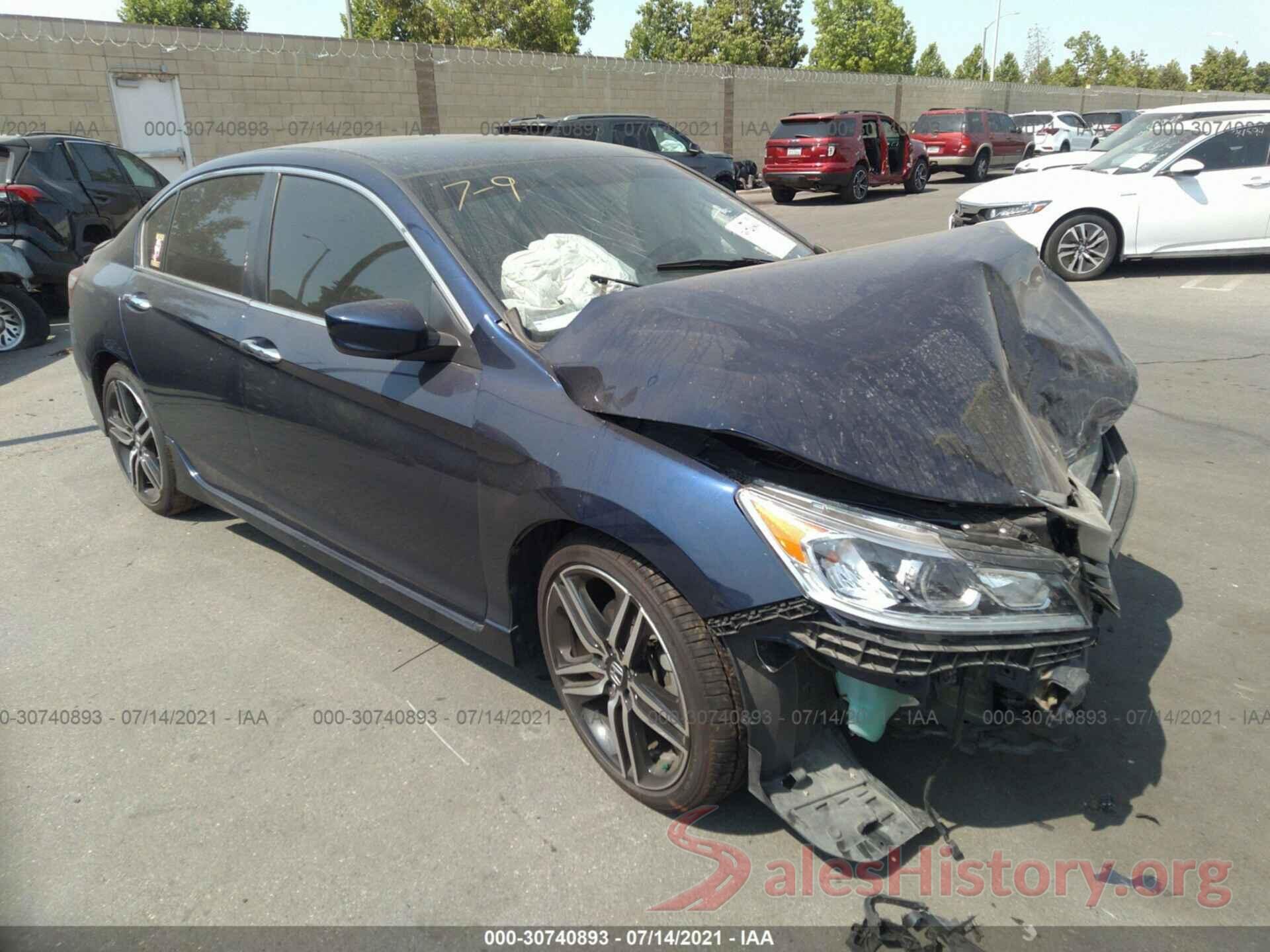 1HGCR2F57GA130610 2016 HONDA ACCORD SEDAN