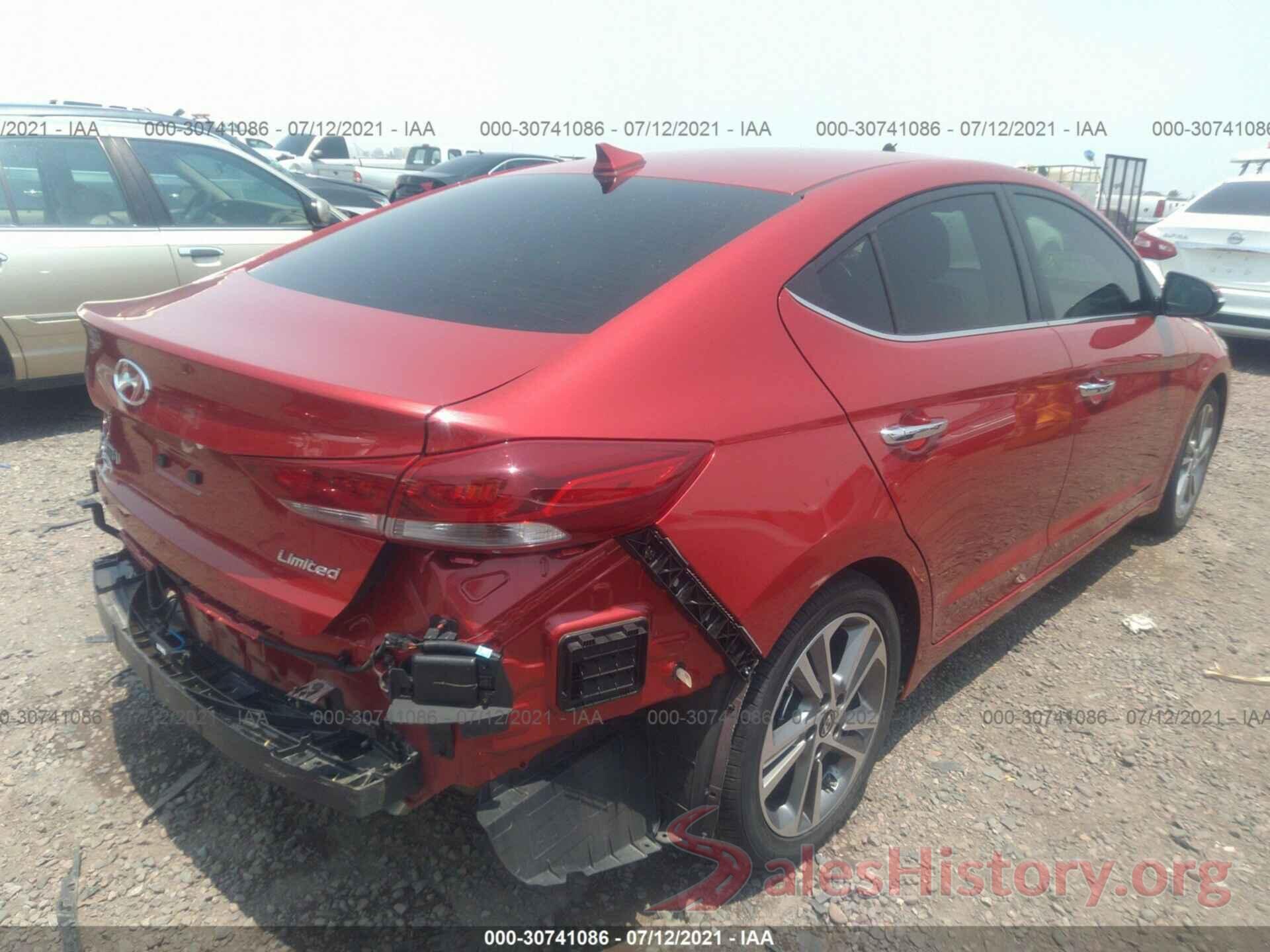 5NPD84LF6HH083207 2017 HYUNDAI ELANTRA