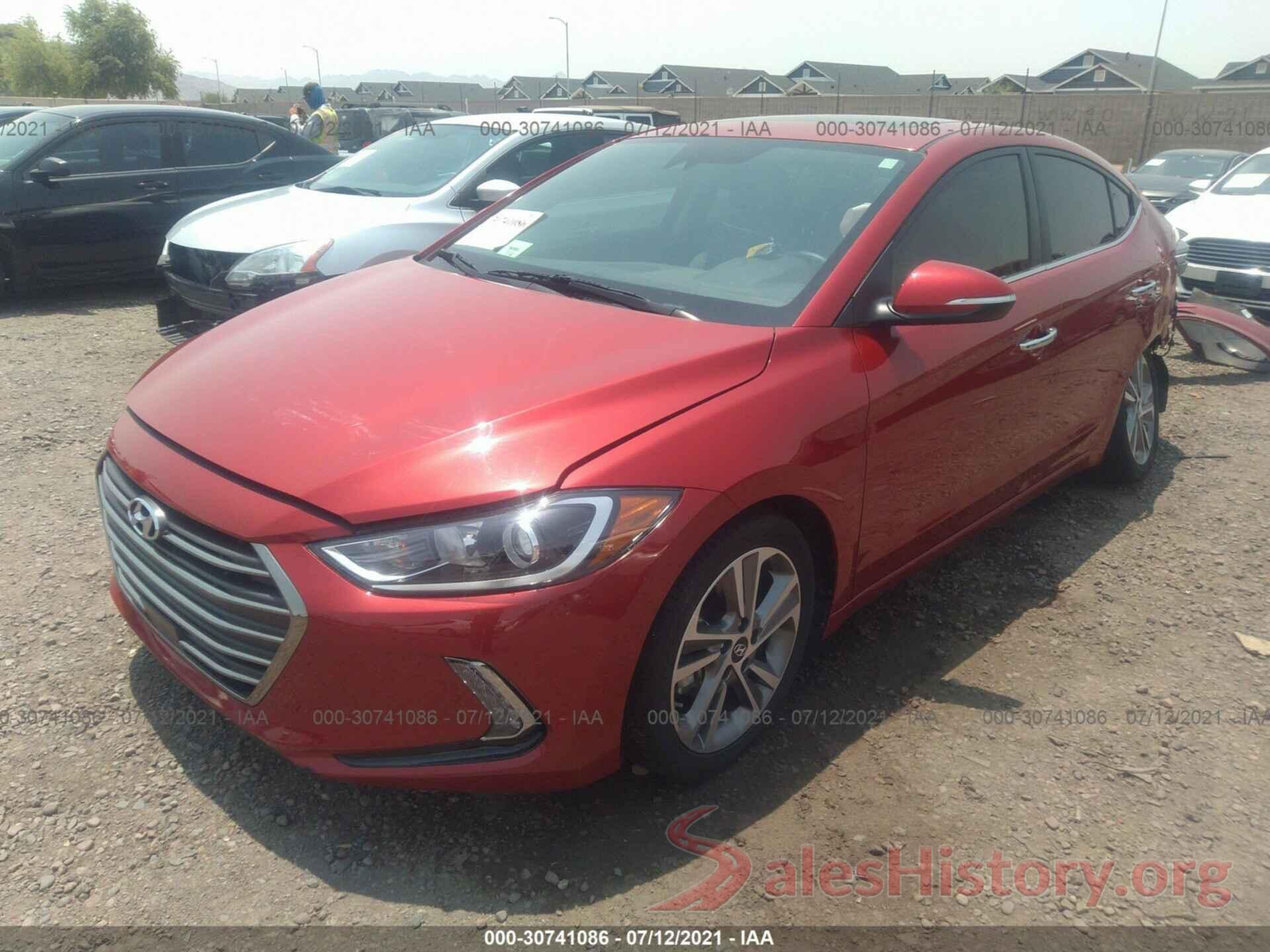 5NPD84LF6HH083207 2017 HYUNDAI ELANTRA