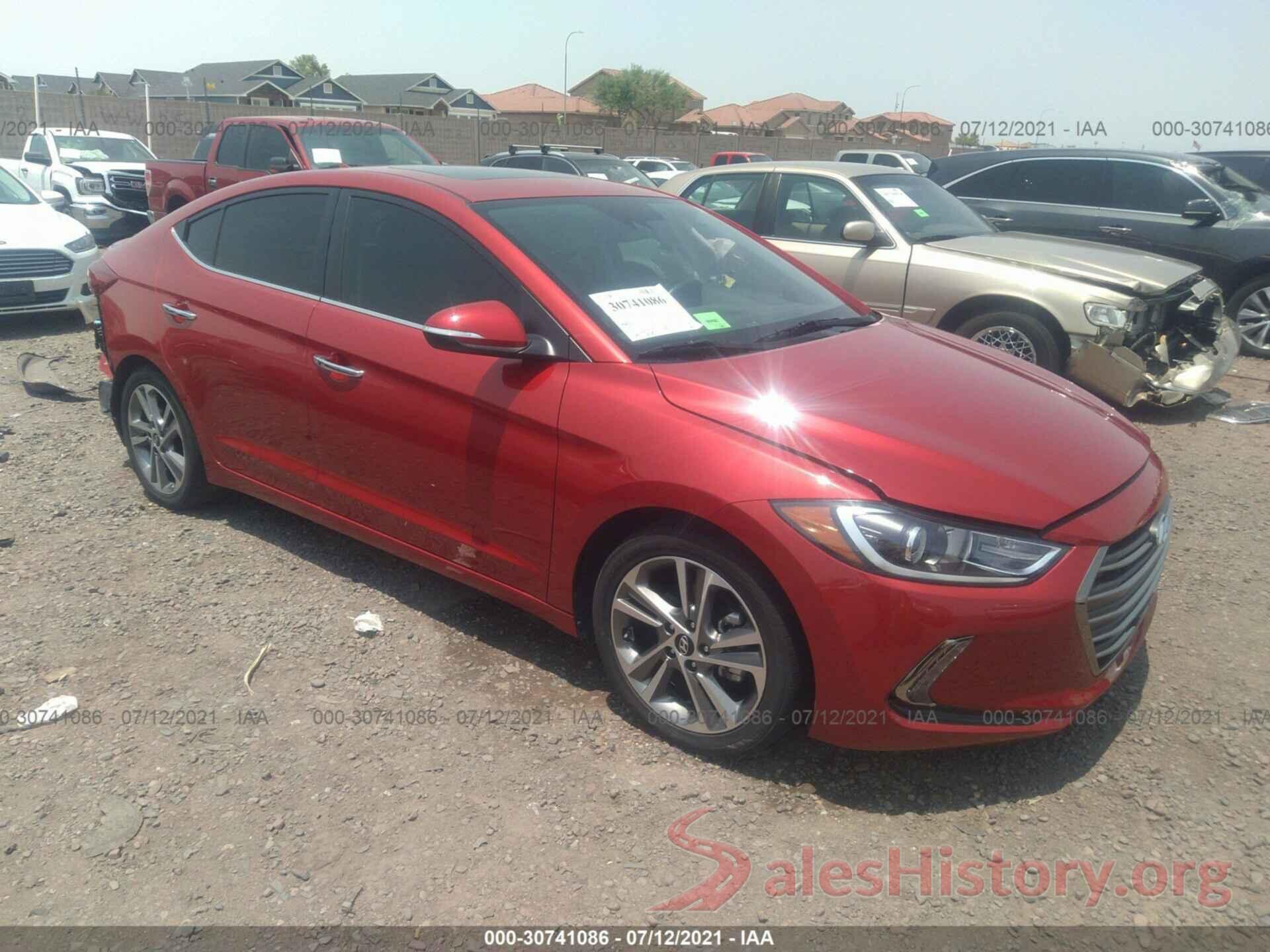 5NPD84LF6HH083207 2017 HYUNDAI ELANTRA