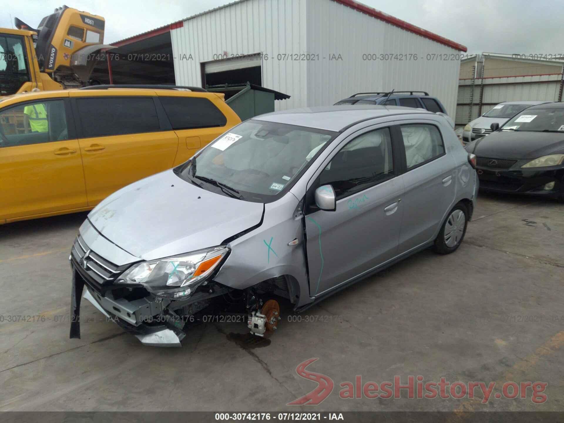 ML32AUHJ3MH007674 2021 MITSUBISHI MIRAGE