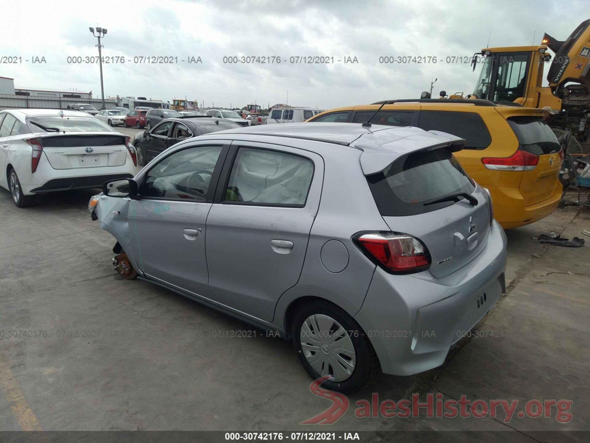 ML32AUHJ3MH007674 2021 MITSUBISHI MIRAGE