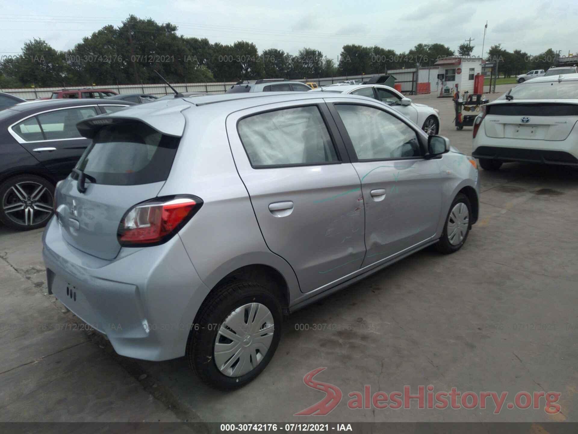 ML32AUHJ3MH007674 2021 MITSUBISHI MIRAGE