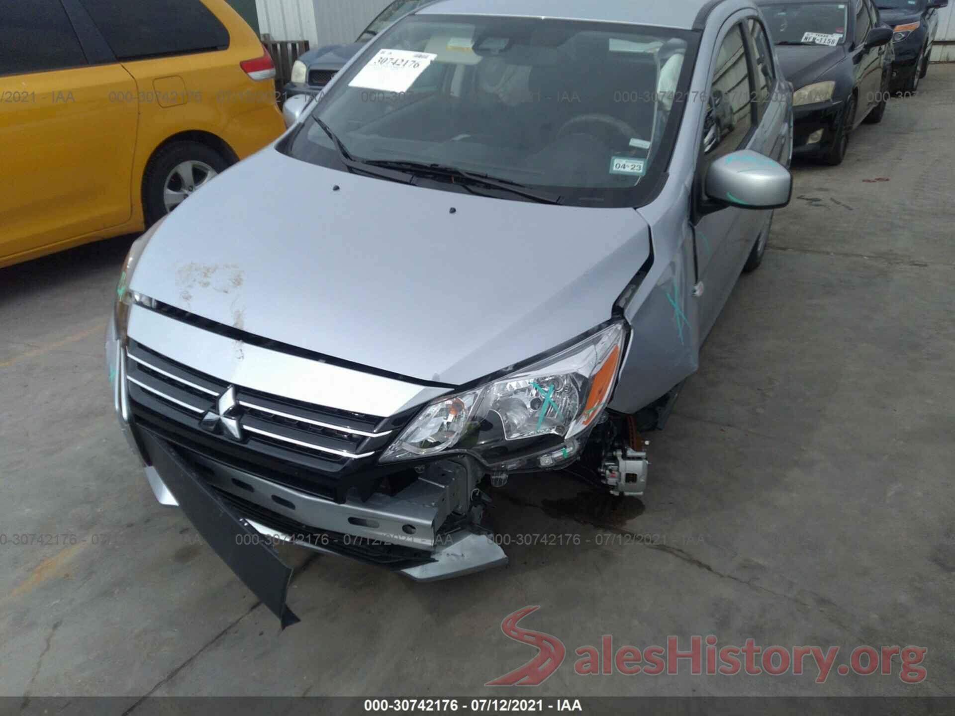 ML32AUHJ3MH007674 2021 MITSUBISHI MIRAGE