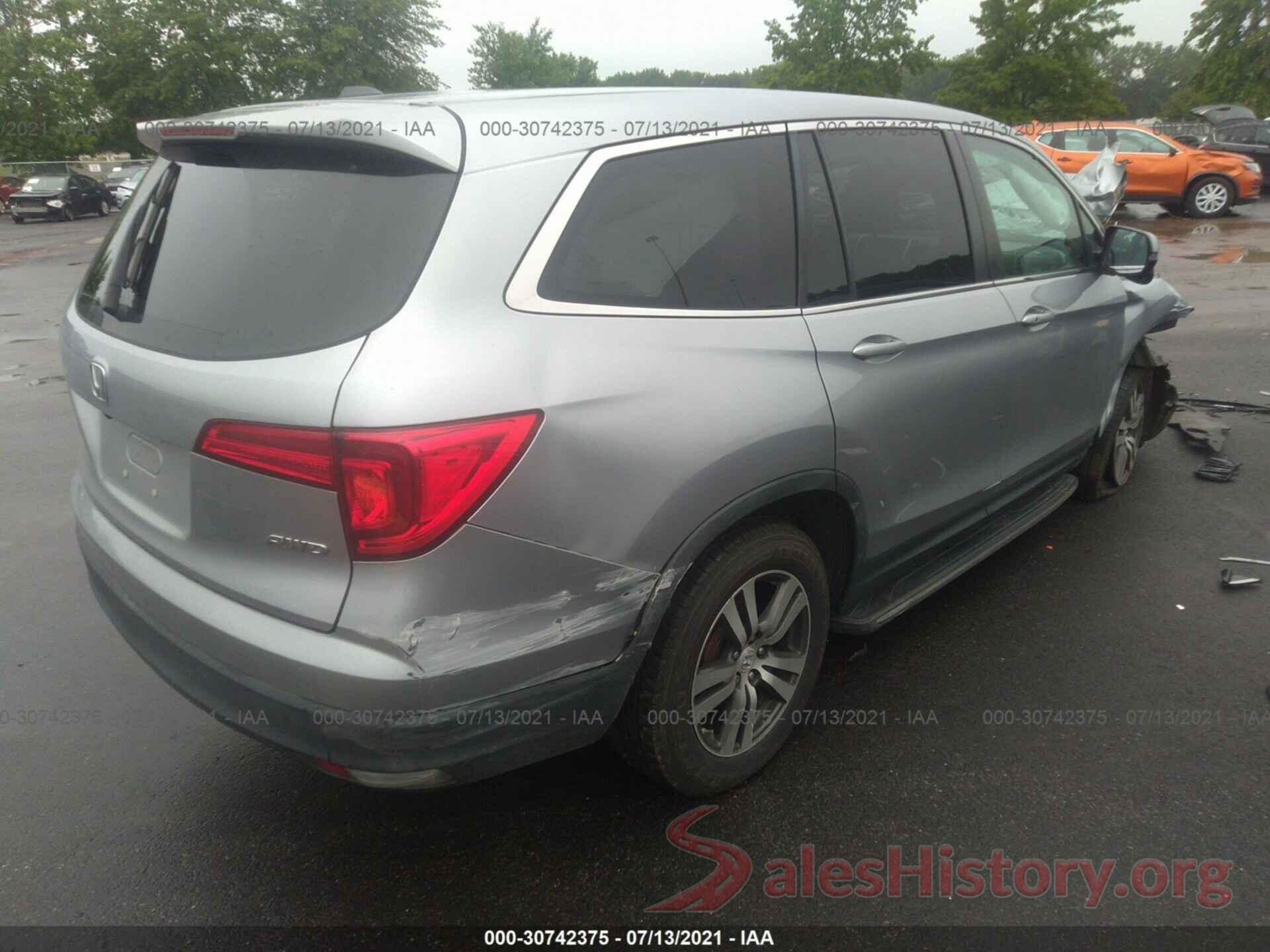 5FNYF6H85GB013806 2016 HONDA PILOT