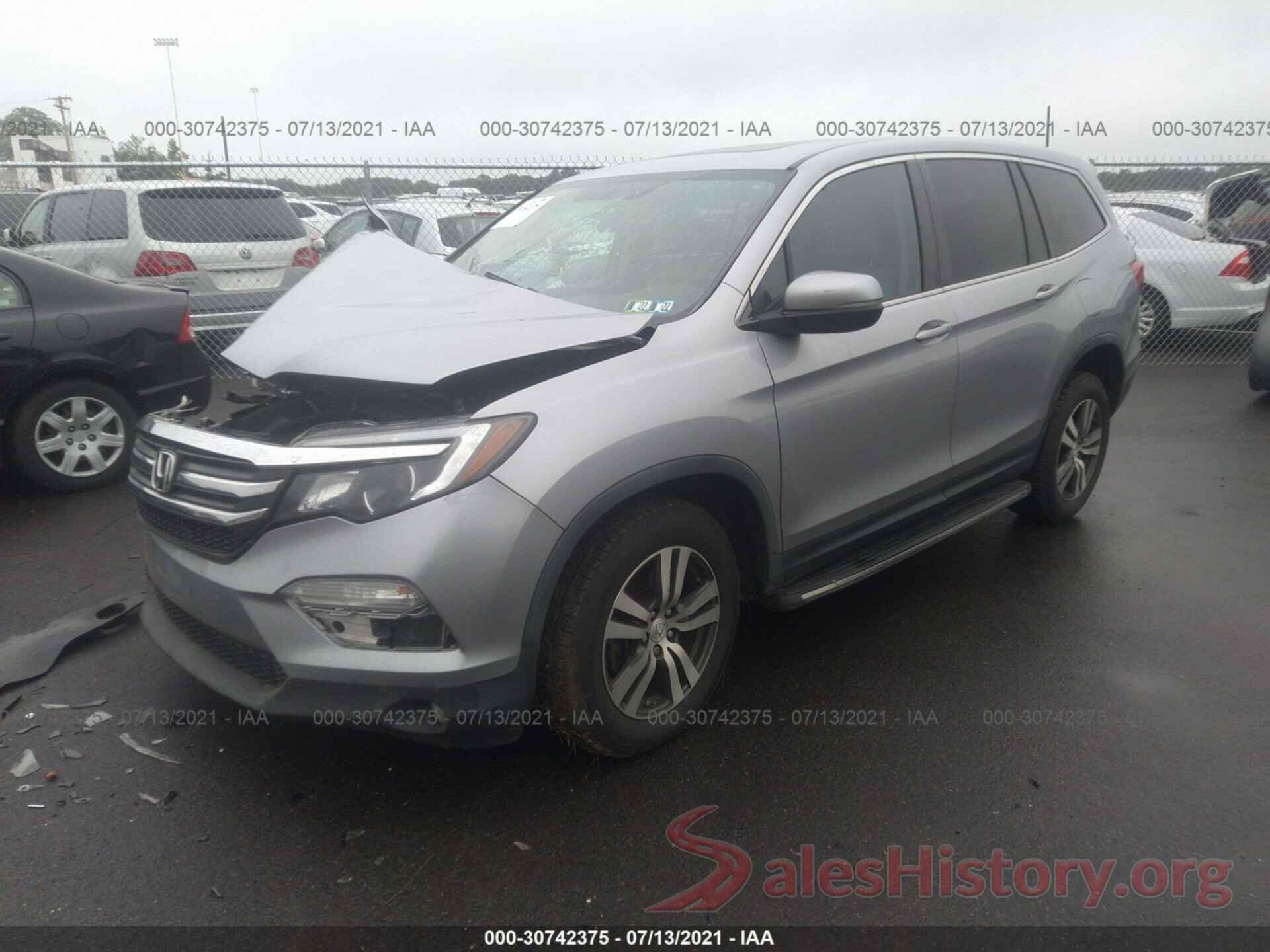 5FNYF6H85GB013806 2016 HONDA PILOT