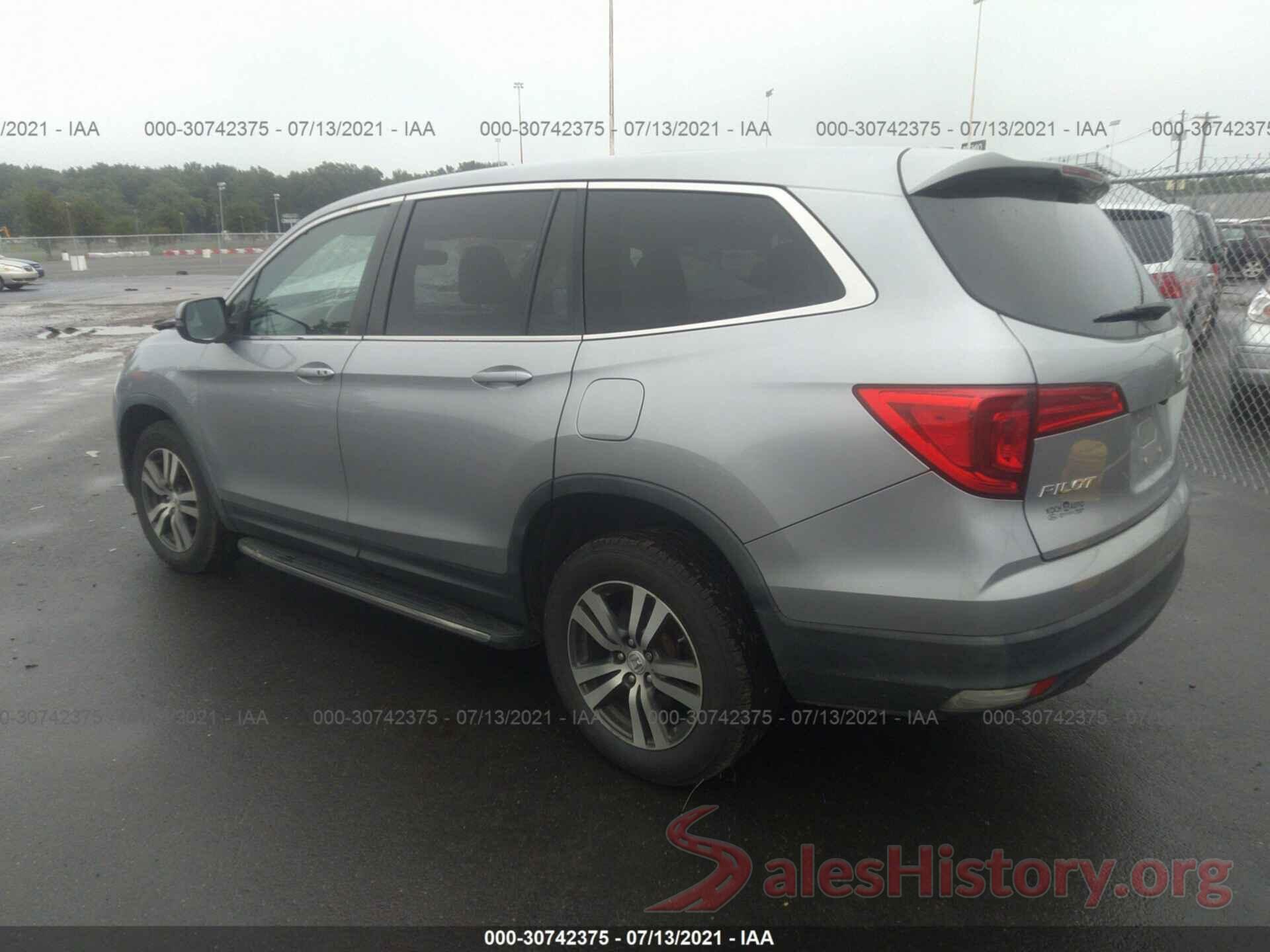 5FNYF6H85GB013806 2016 HONDA PILOT