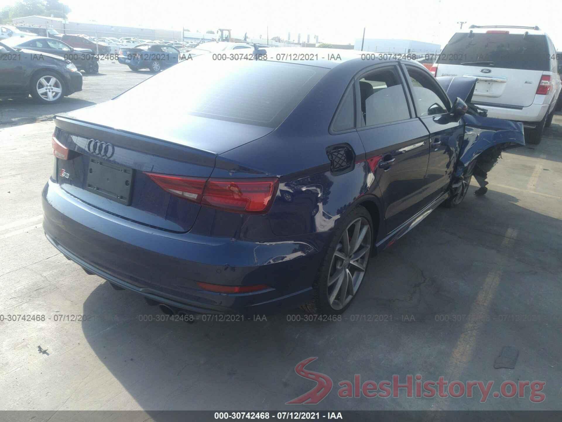 WAUB1GFFXJ1022137 2018 AUDI S3