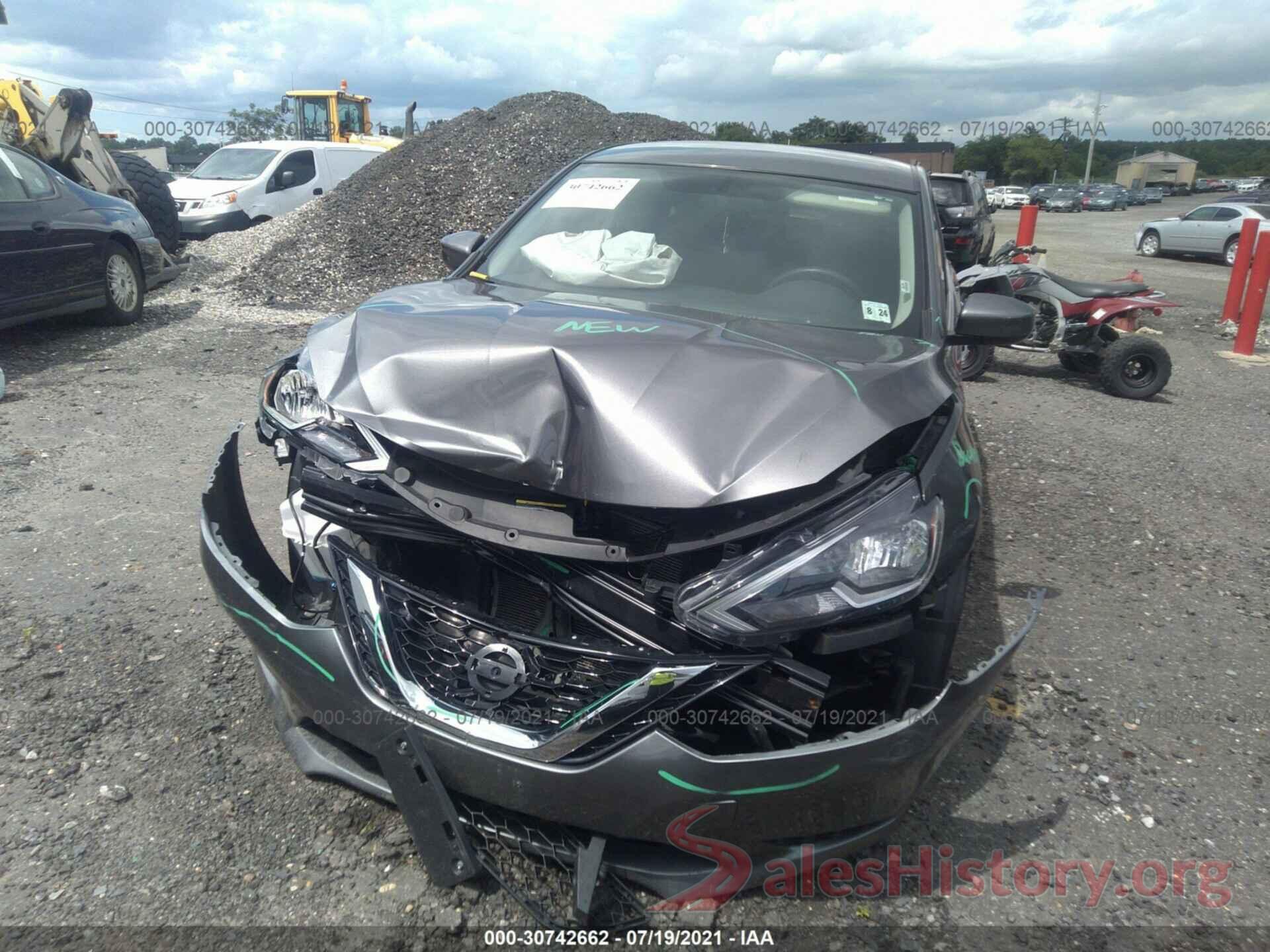 3N1AB7AP7KY374040 2019 NISSAN SENTRA