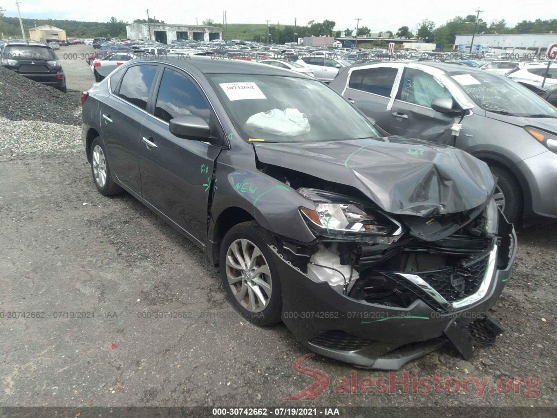 3N1AB7AP7KY374040 2019 NISSAN SENTRA