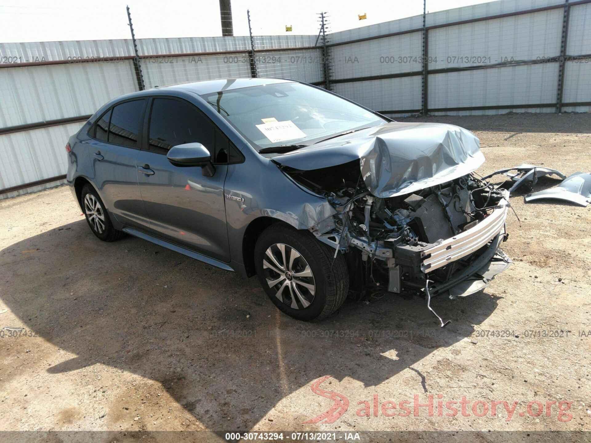 JTDEAMDE5MJ005615 2021 TOYOTA COROLLA