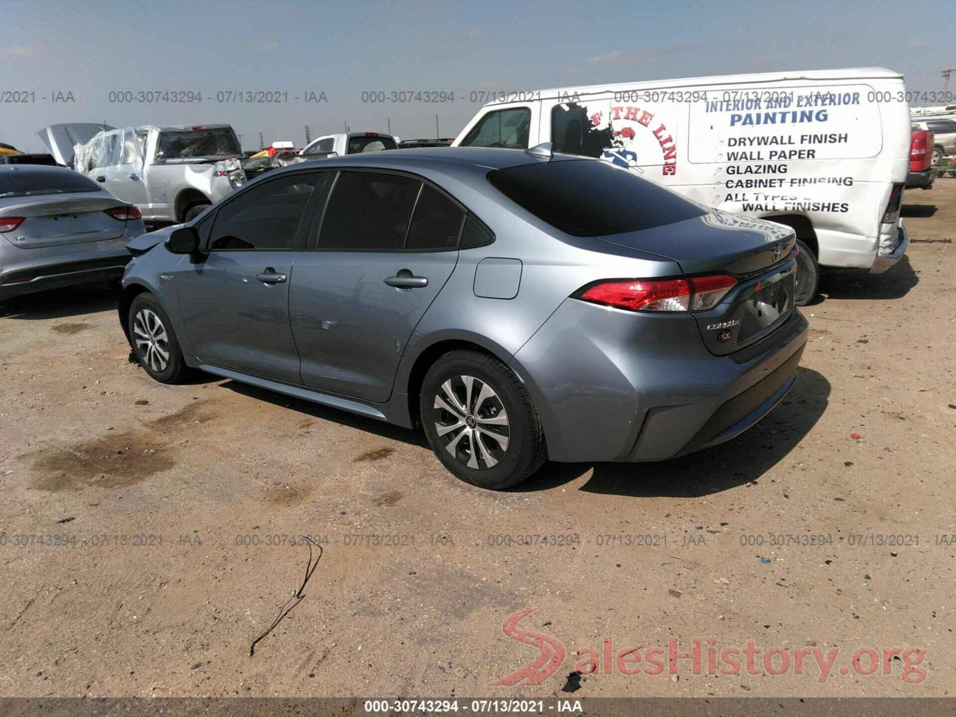 JTDEAMDE5MJ005615 2021 TOYOTA COROLLA