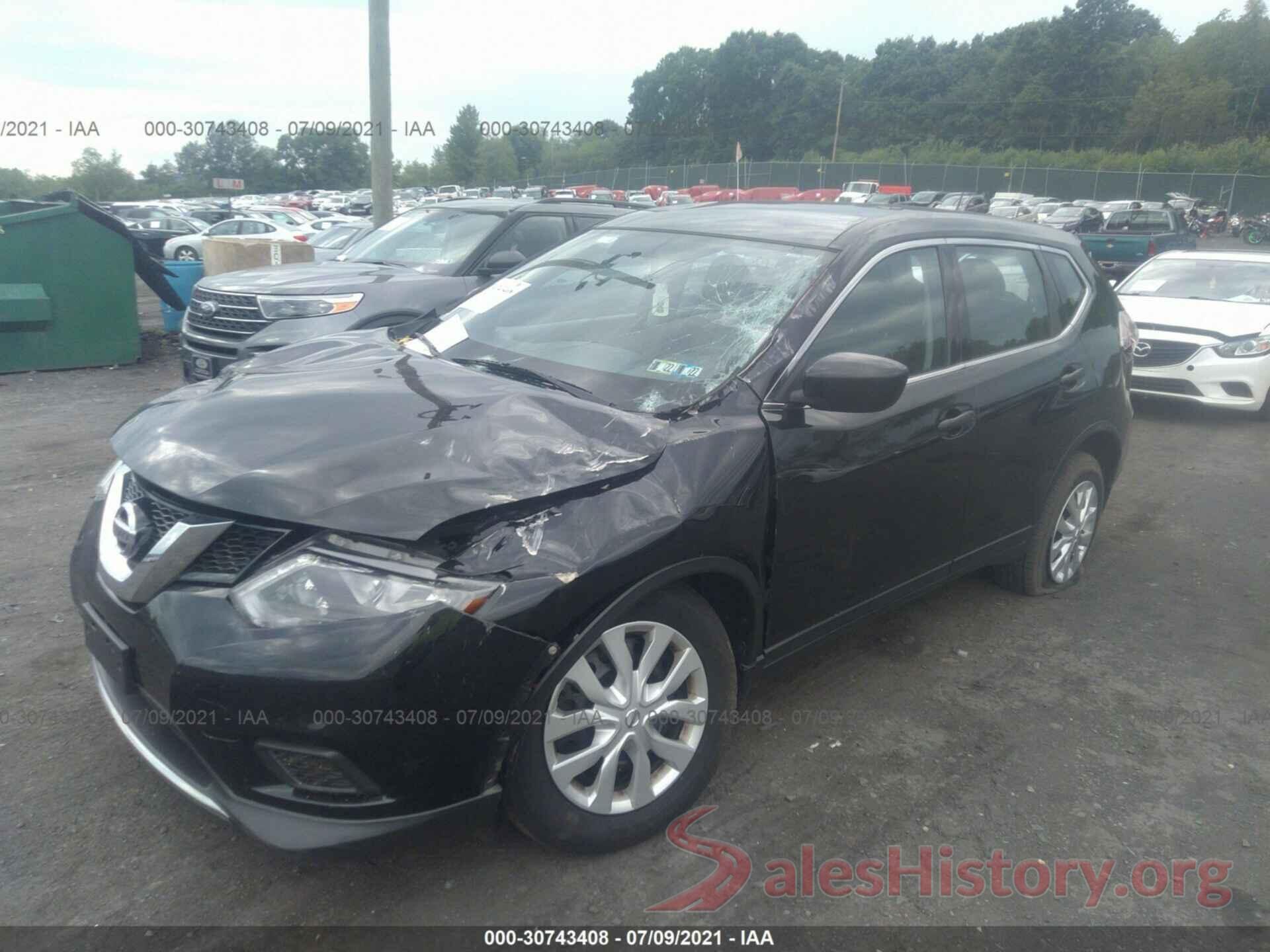 KNMAT2MV1GP596587 2016 NISSAN ROGUE