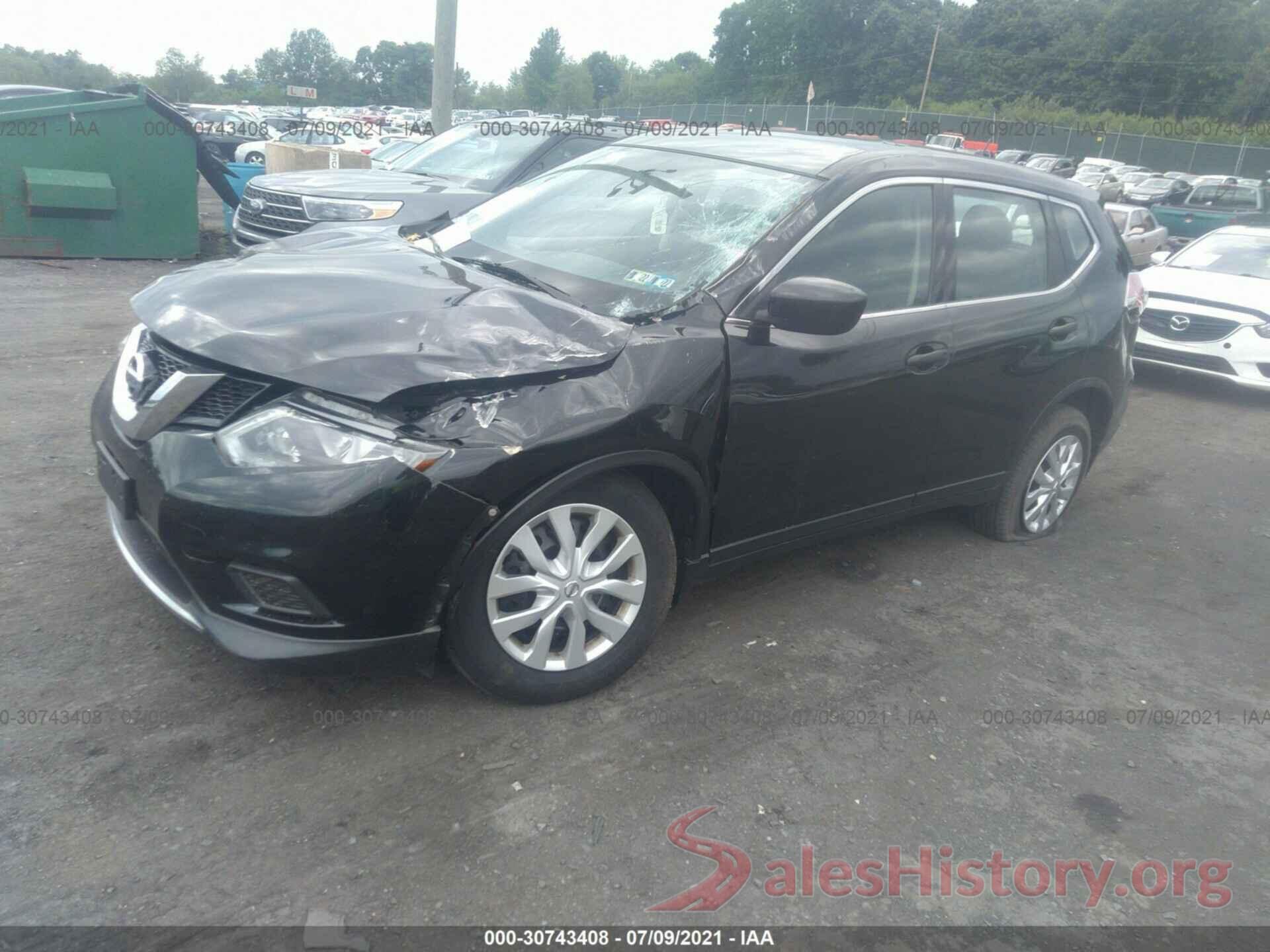 KNMAT2MV1GP596587 2016 NISSAN ROGUE