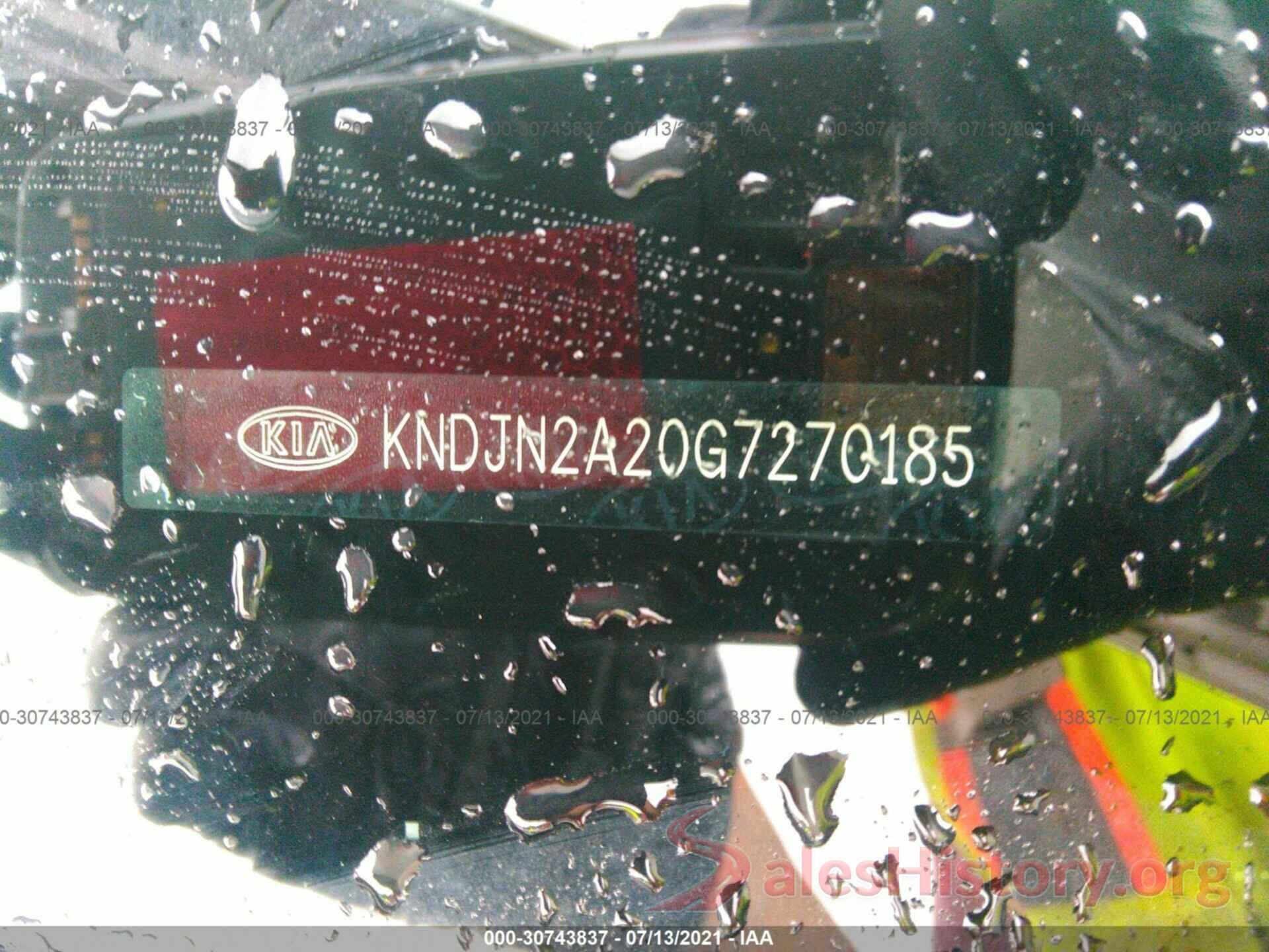 KNDJN2A20G7270185 2016 KIA SOUL